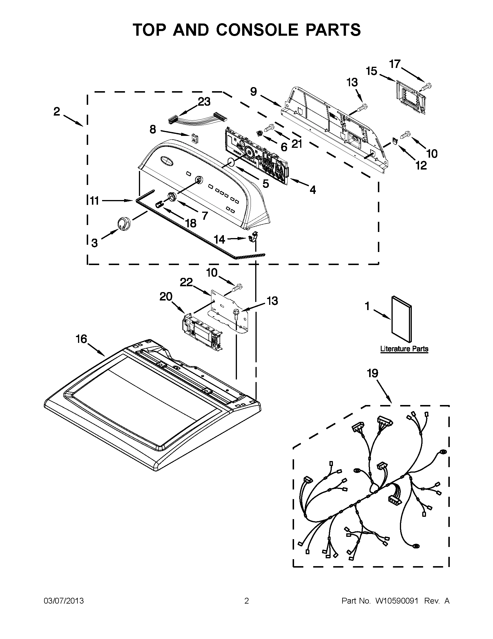 01 - TOP AND CONSOLE PARTS