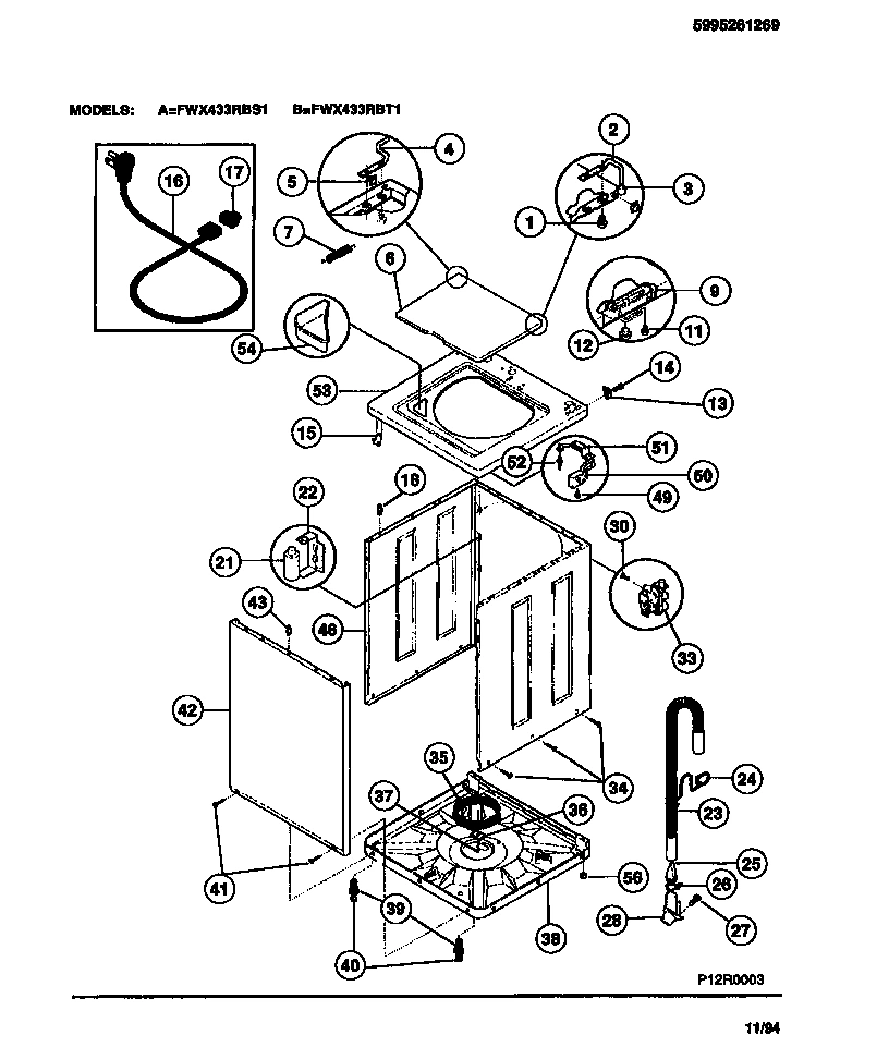 02 - CABINET, TOP PANEL, BASE