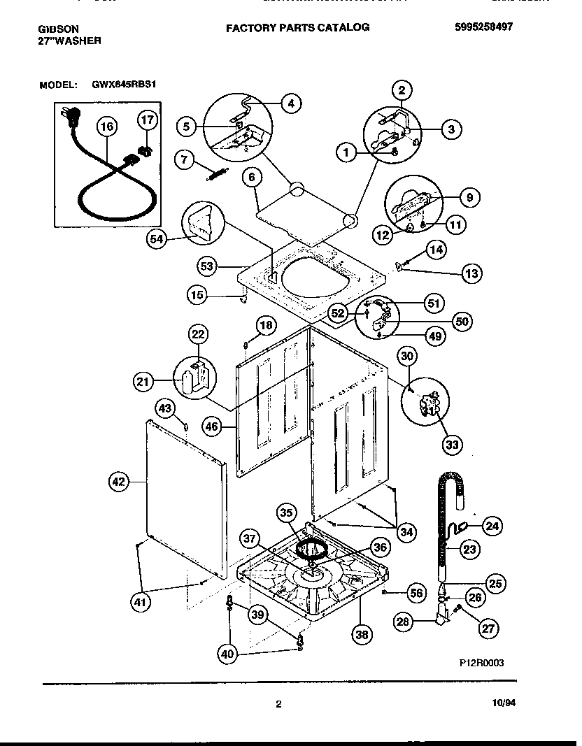 02 - CABINET, TOP PANEL, BASE