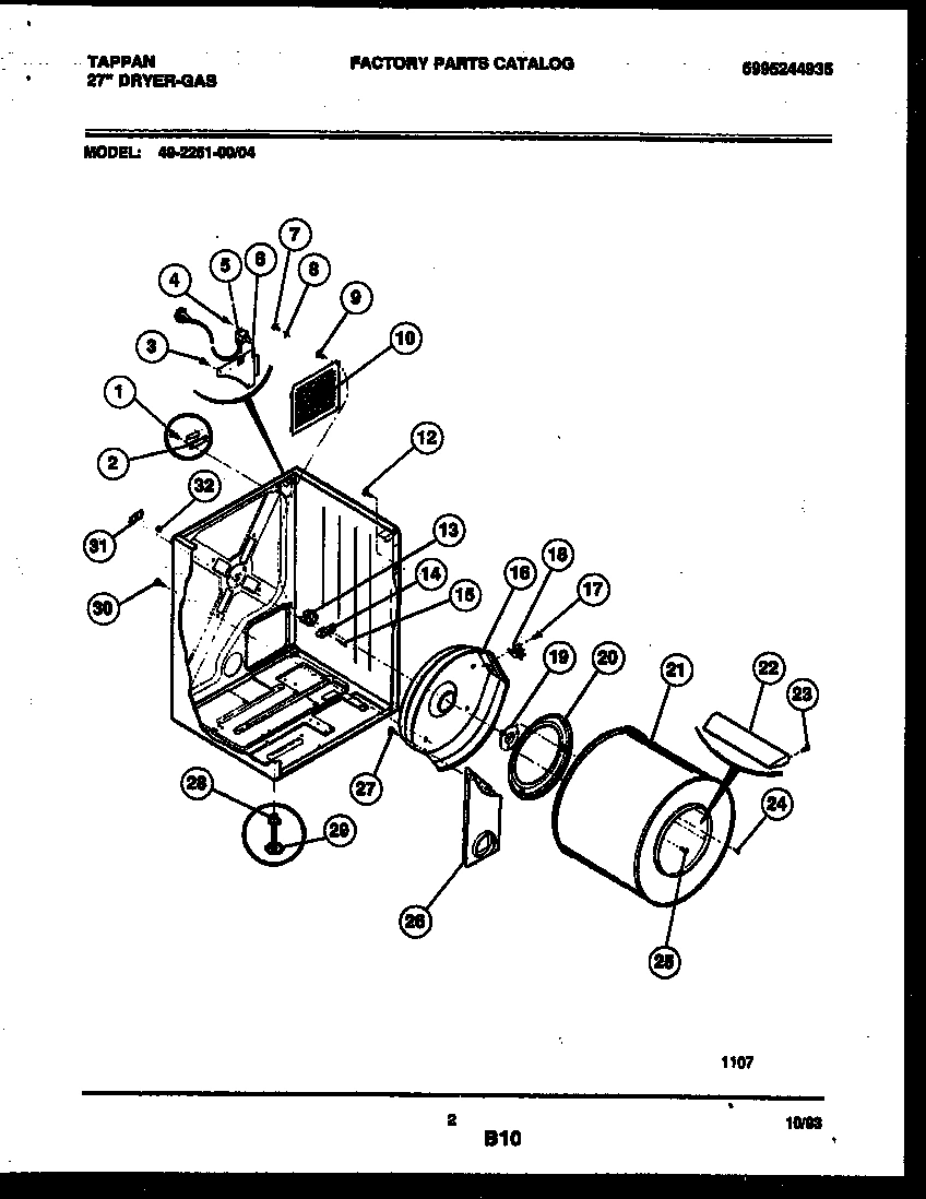 02 - CABINET AND COMPONENT PARTS