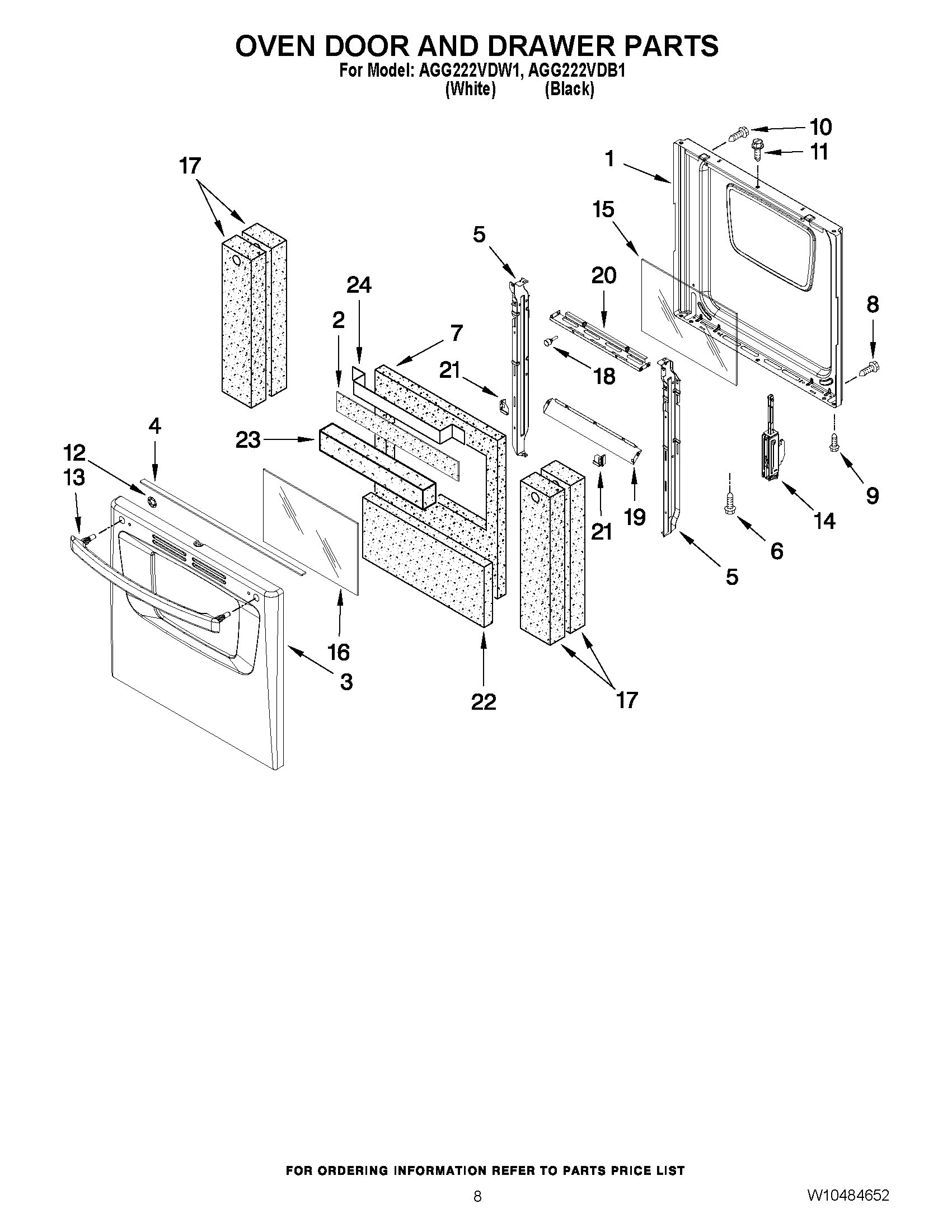 06 - OVEN DOOR AND DRAWER PARTS