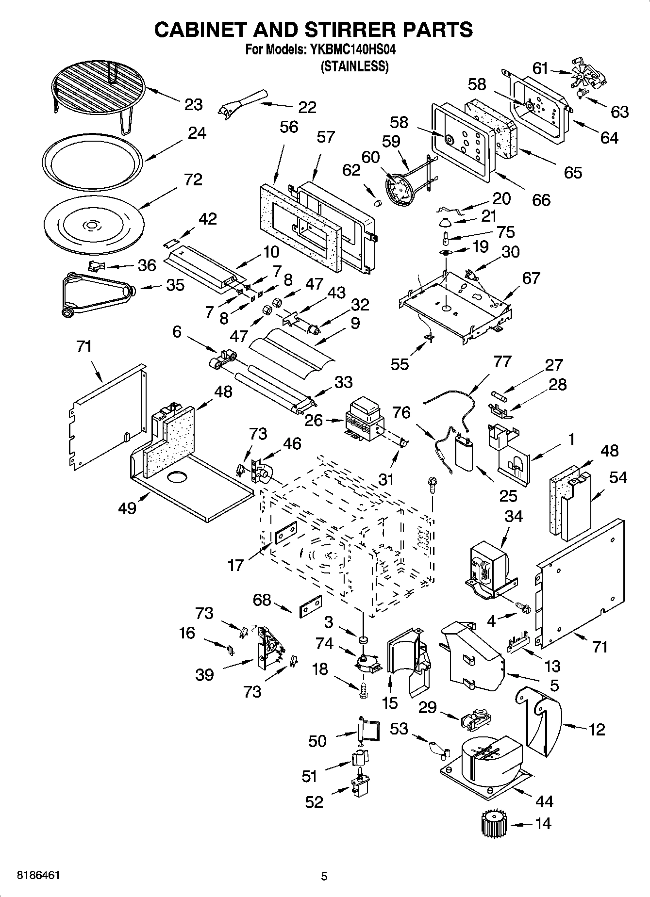 04 - CABINET AND STIRRER PARTS