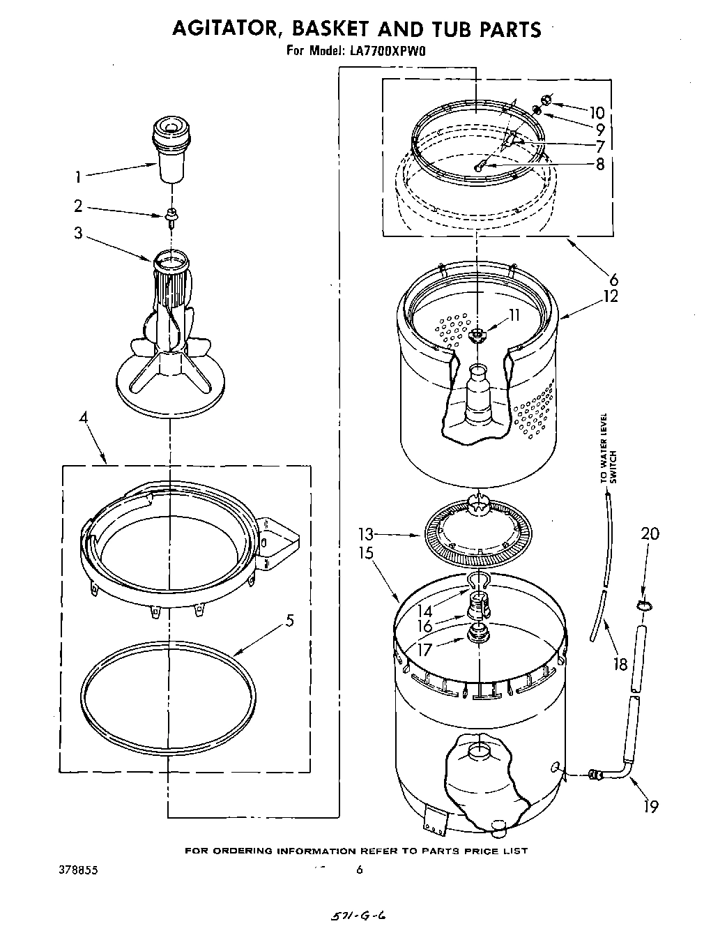 04 - AGITATOR, BASKET AND TUB