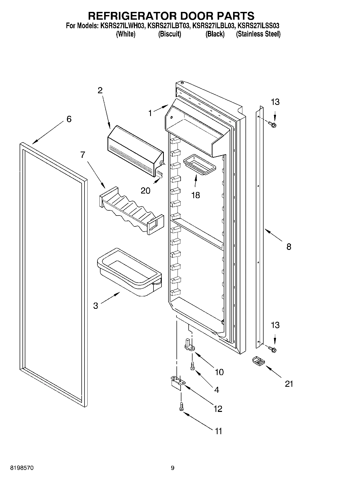 06 - REFRIGERATOR DOOR PARTS