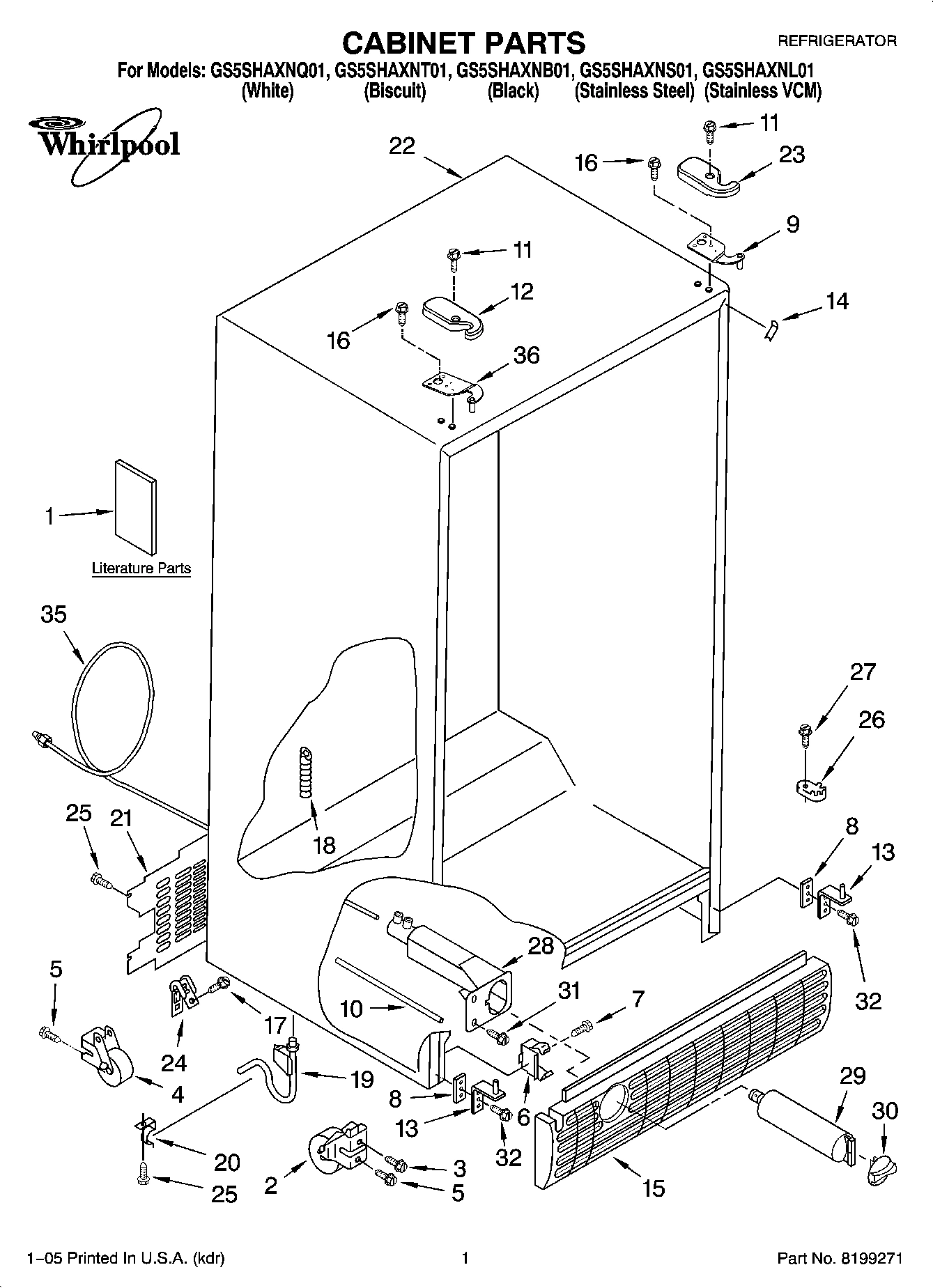 01 - CABINET PARTS