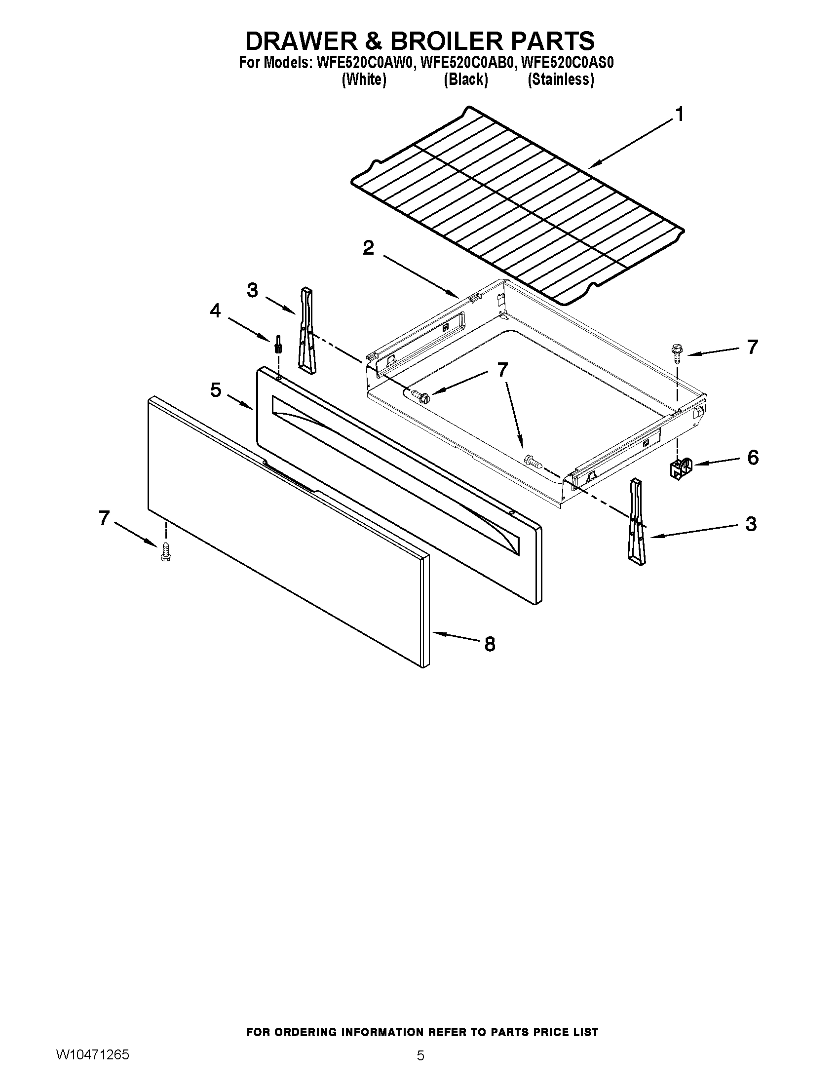 04 - DRAWER & BROILER PARTS