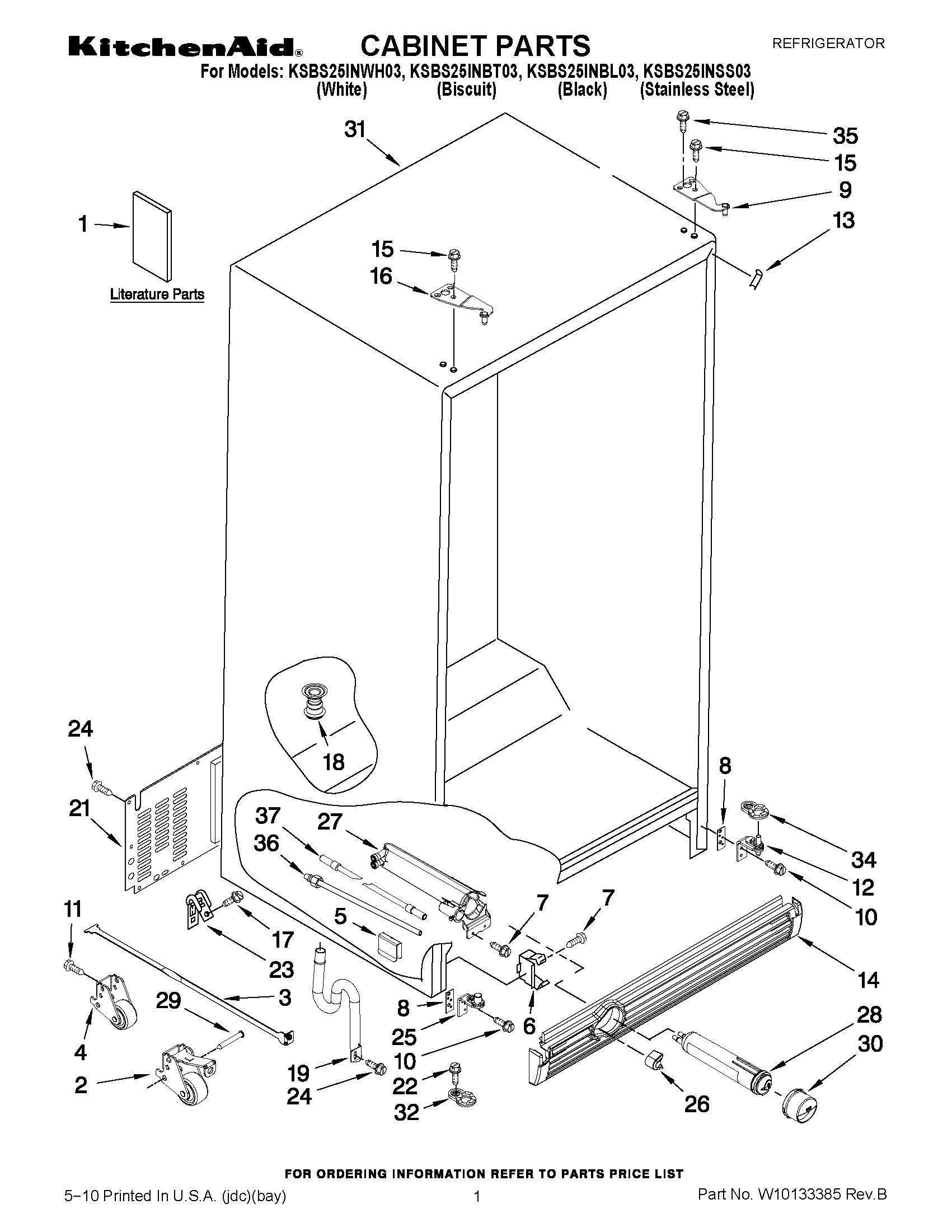 01 - CABINET PARTS