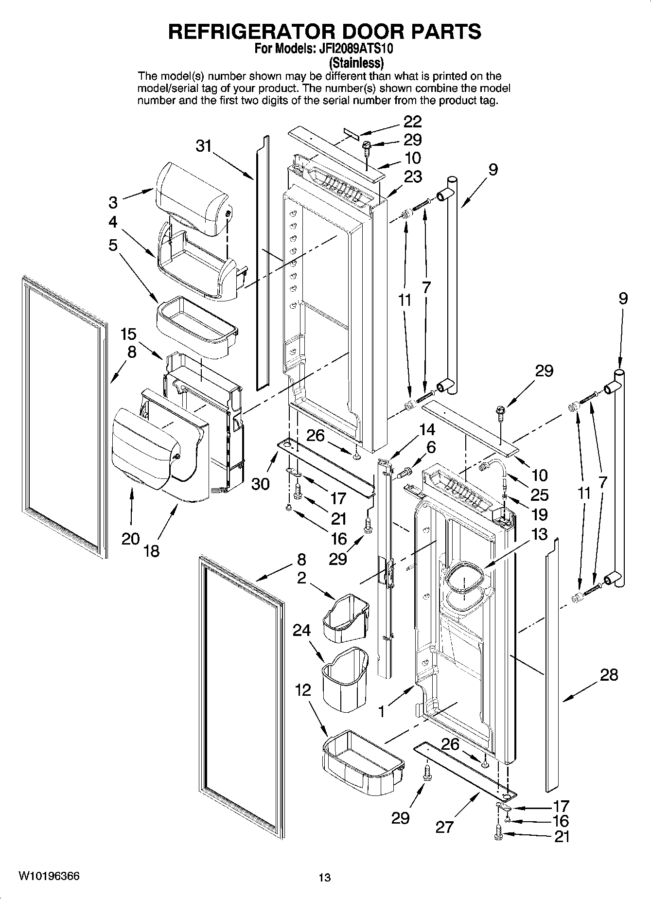07 - REFRIGERATOR DOOR PARTS