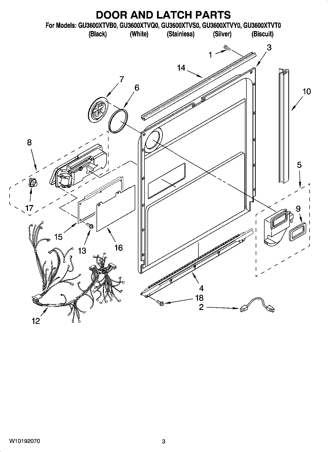 03 - DOOR AND LATCH PARTS