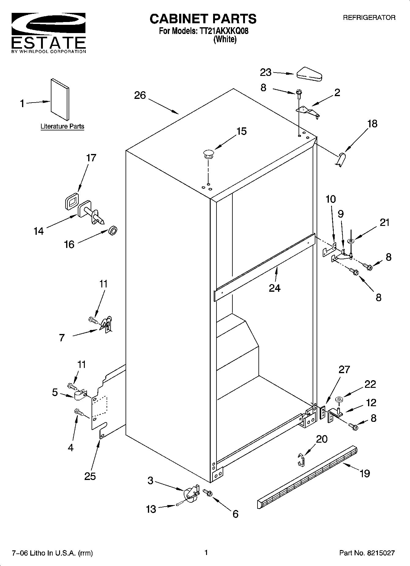 01 - CABINET PARTS