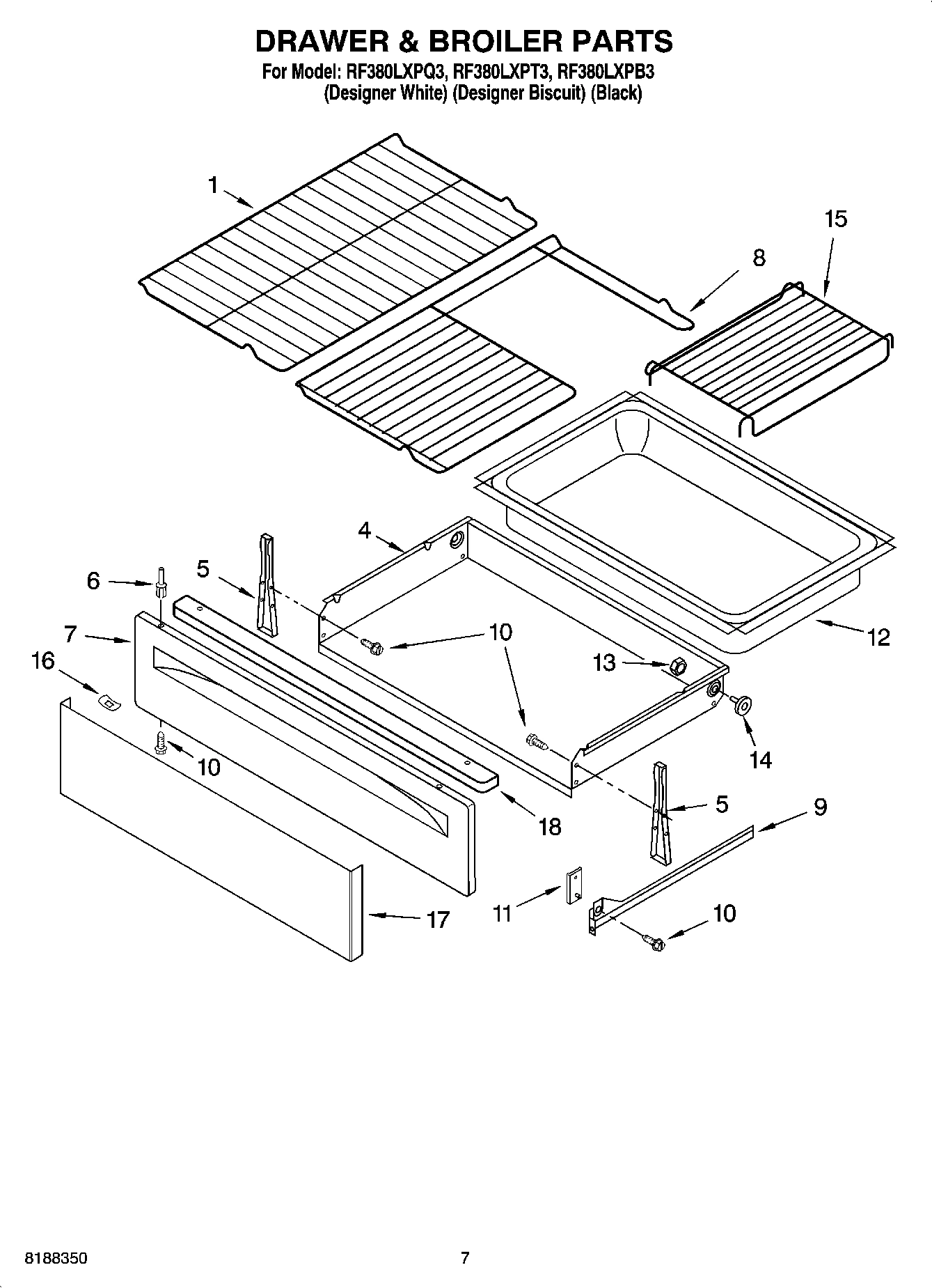 05 - DRAWER & BROILER PARTS, OPTIONAL PARTS