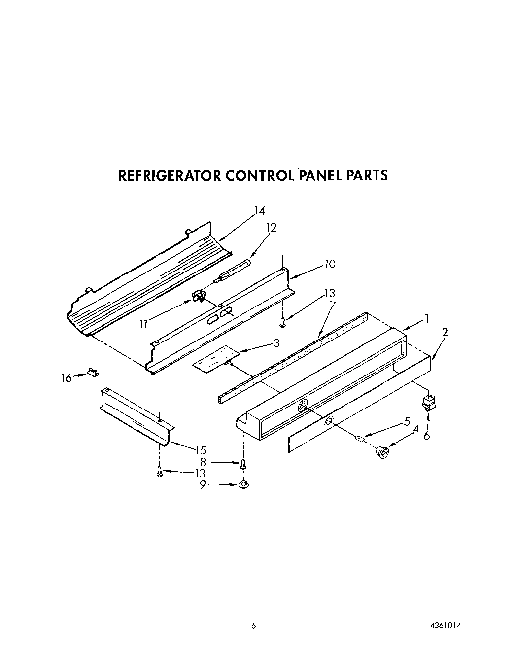 03 - REFRIGERATOR CONTROL PANEL