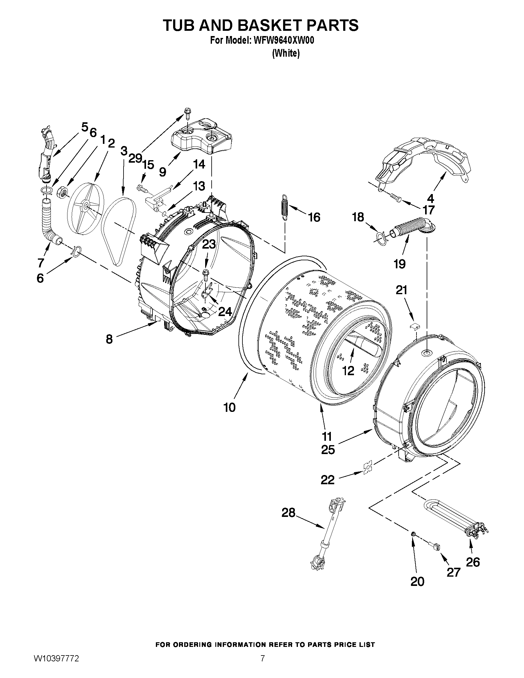 05 - TUB AND BASKET PARTS