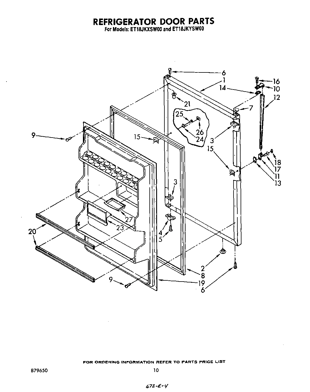 08 - REFRIGERATOR DOOR , NOT ILLUSTRATED