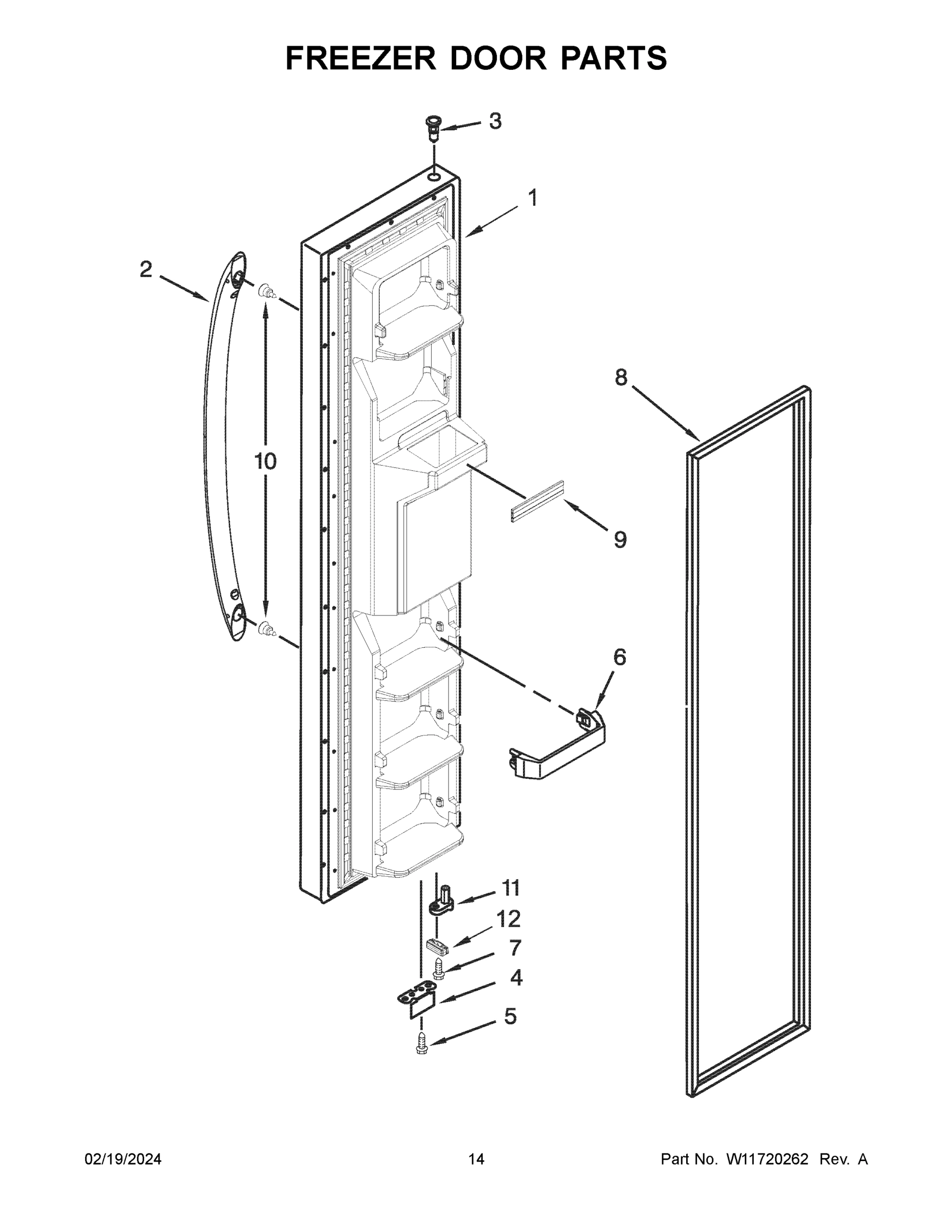 08 - FREEZER DOOR PARTS