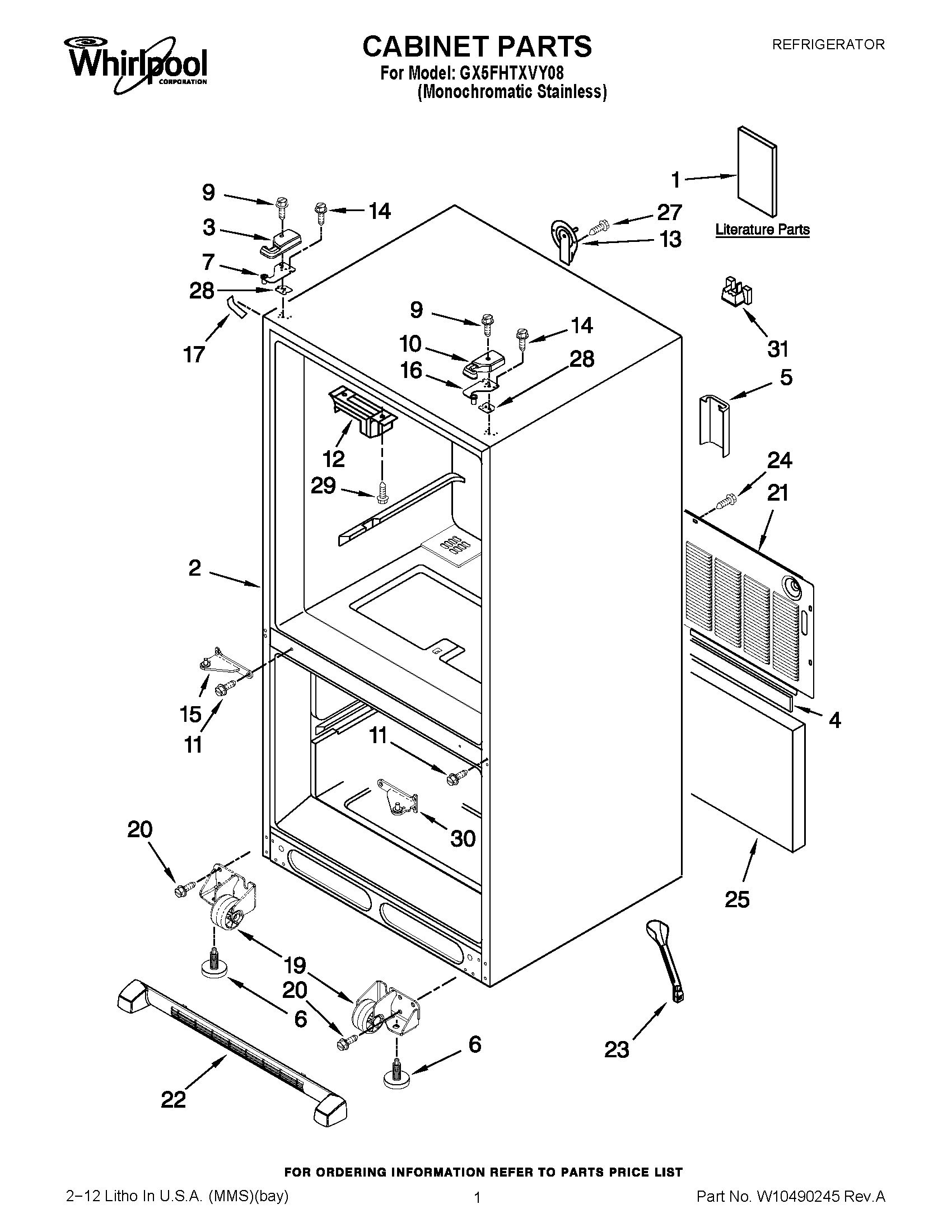 01 - CABINET PARTS