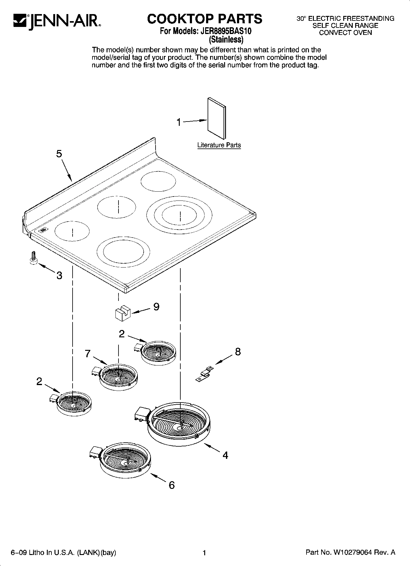 01 - COOKTOP PARTS