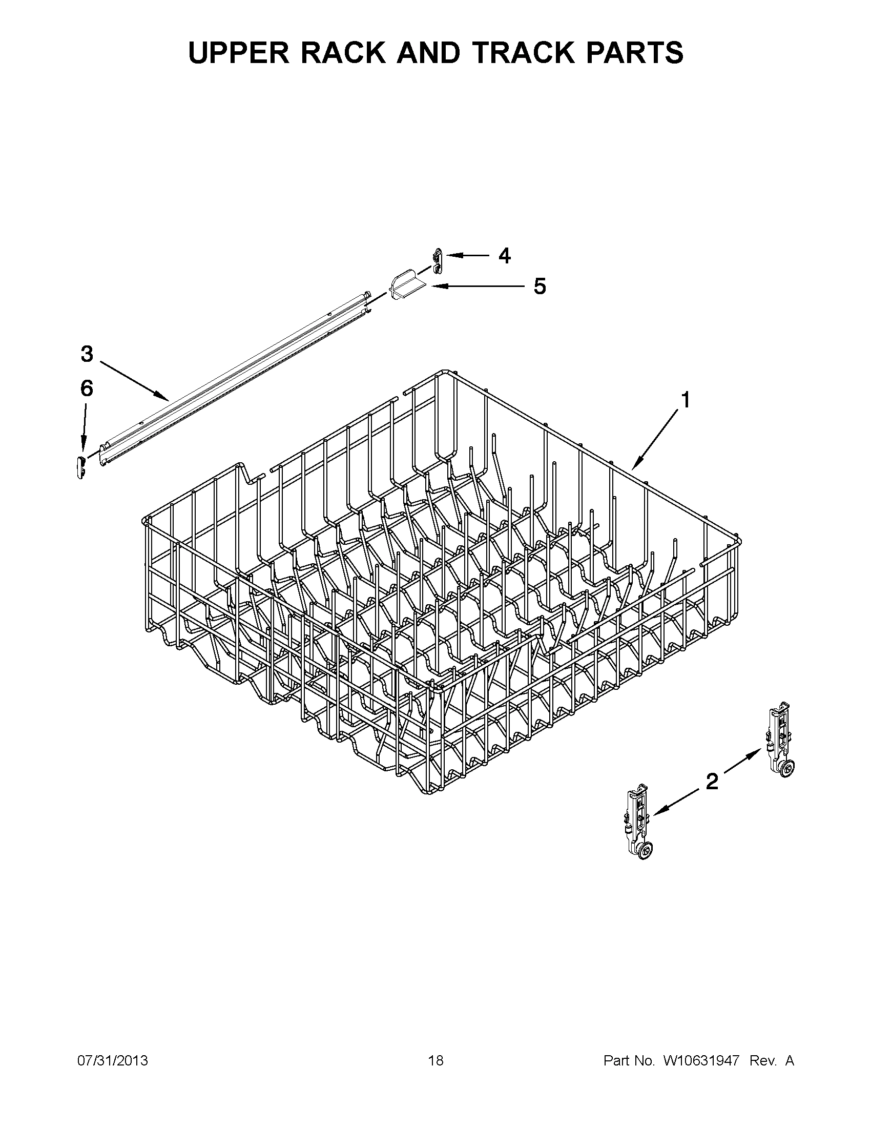 09 - UPPER RACK AND TRACK PARTS