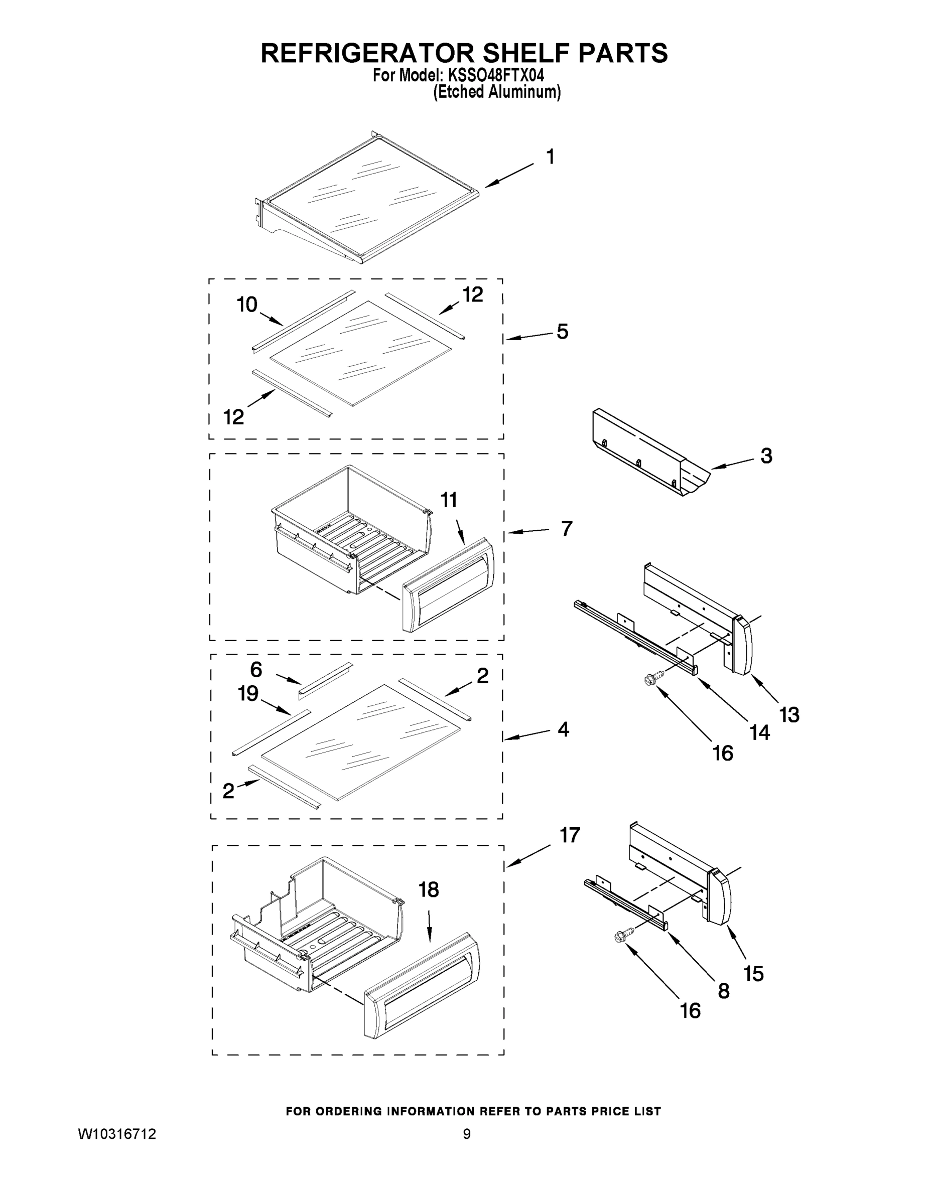 07 - REFRIGERATOR SHELF PARTS