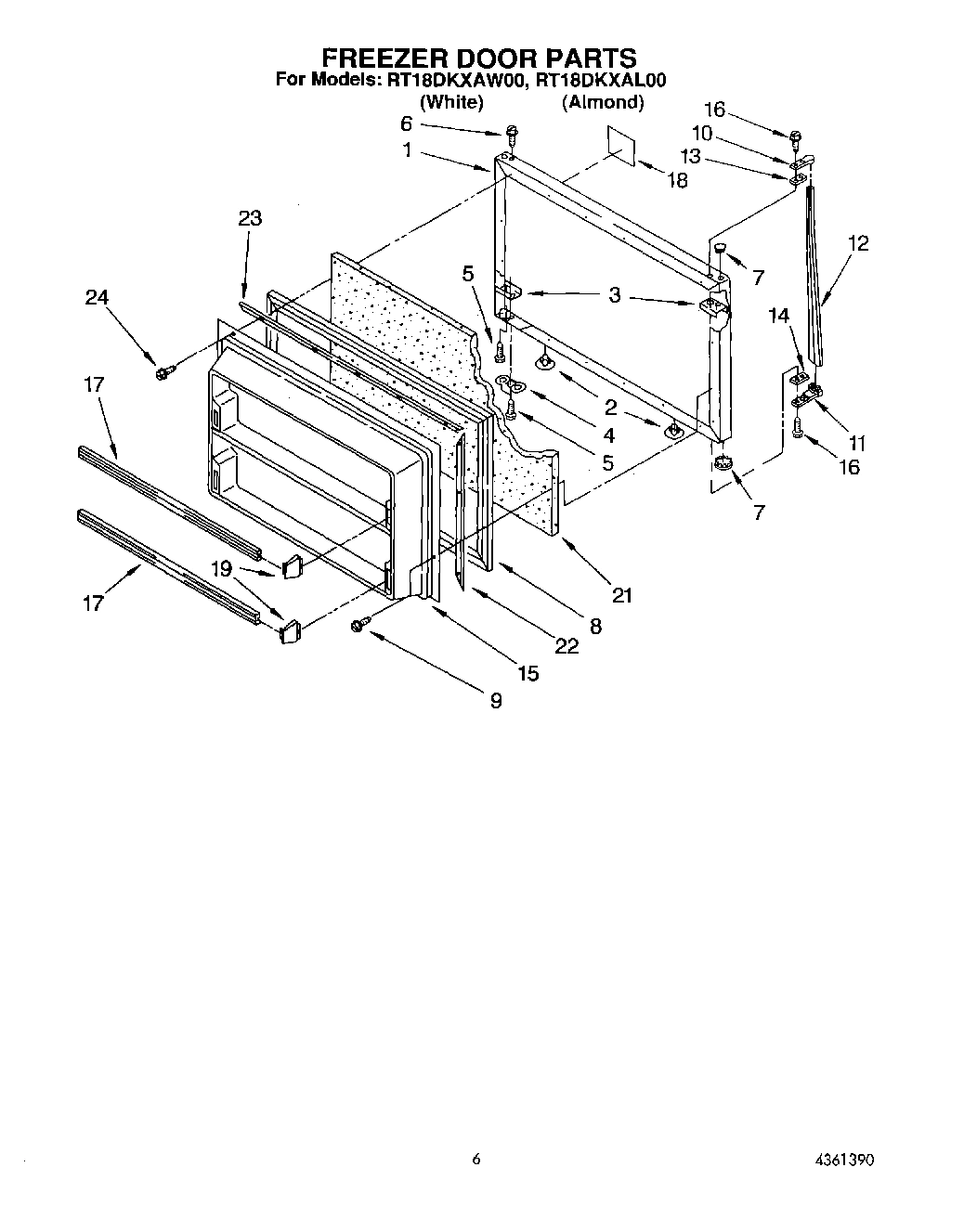 05 - FREEZER DOOR, UNIT