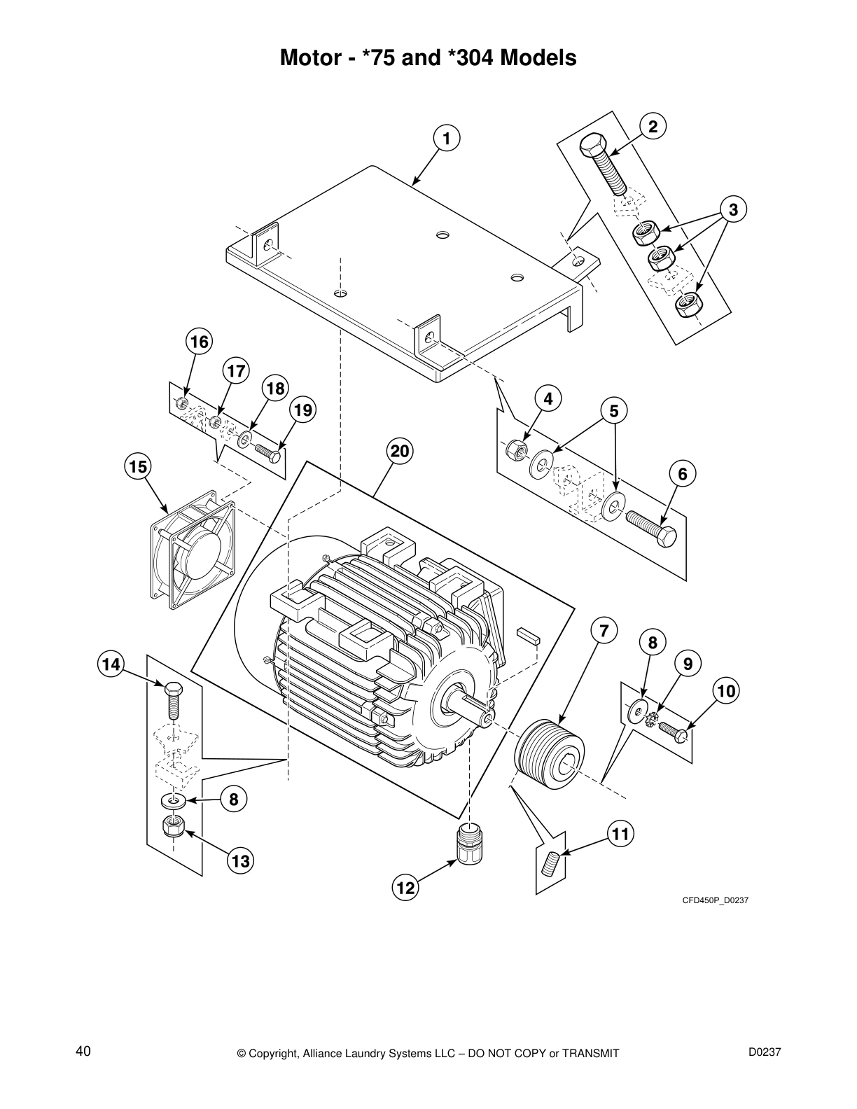 Motor - *75 and *304 Models