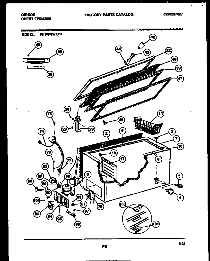 02 - CHEST FREEZER PARTS