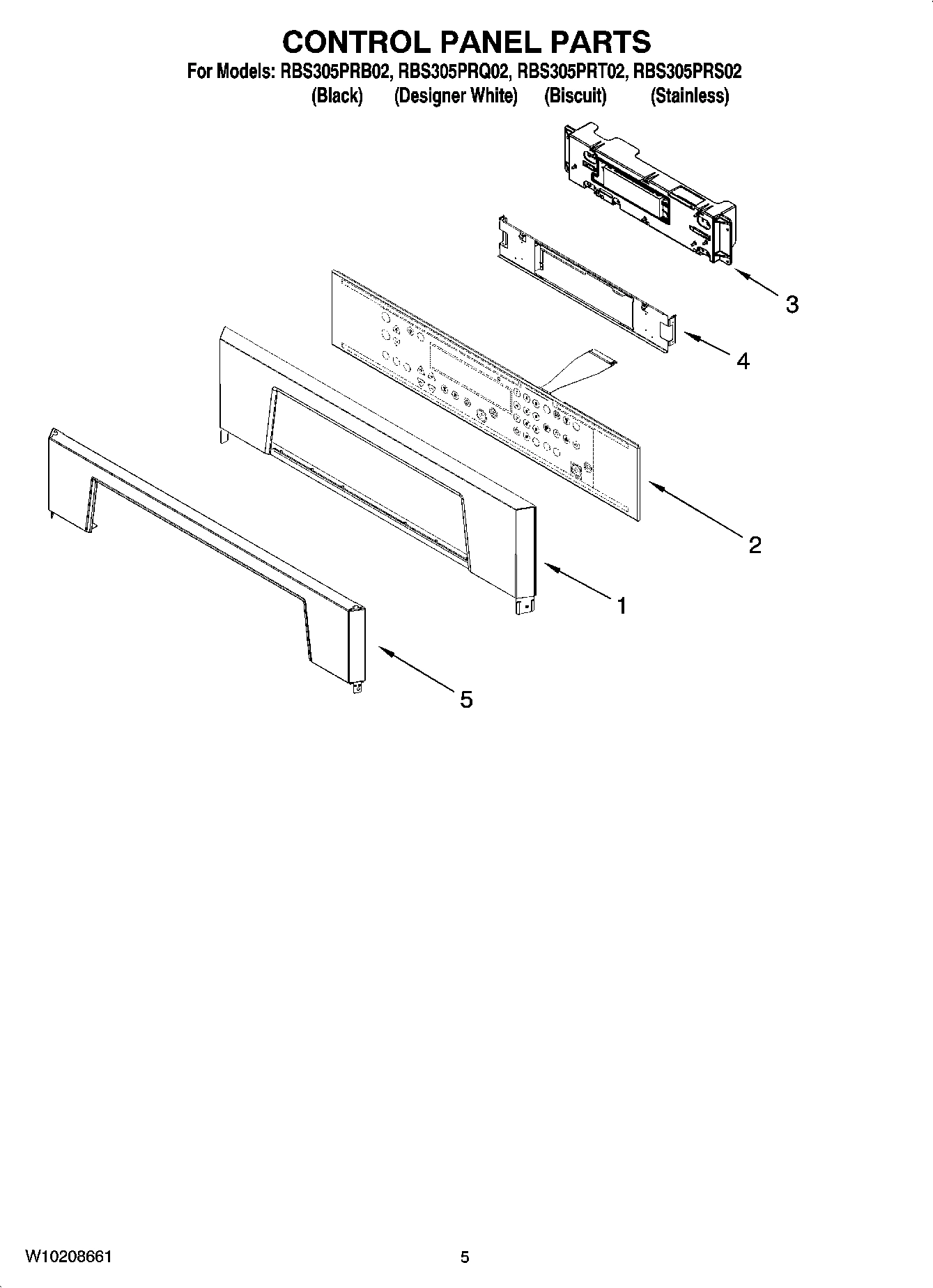 04 - CONTROL PANEL PARTS