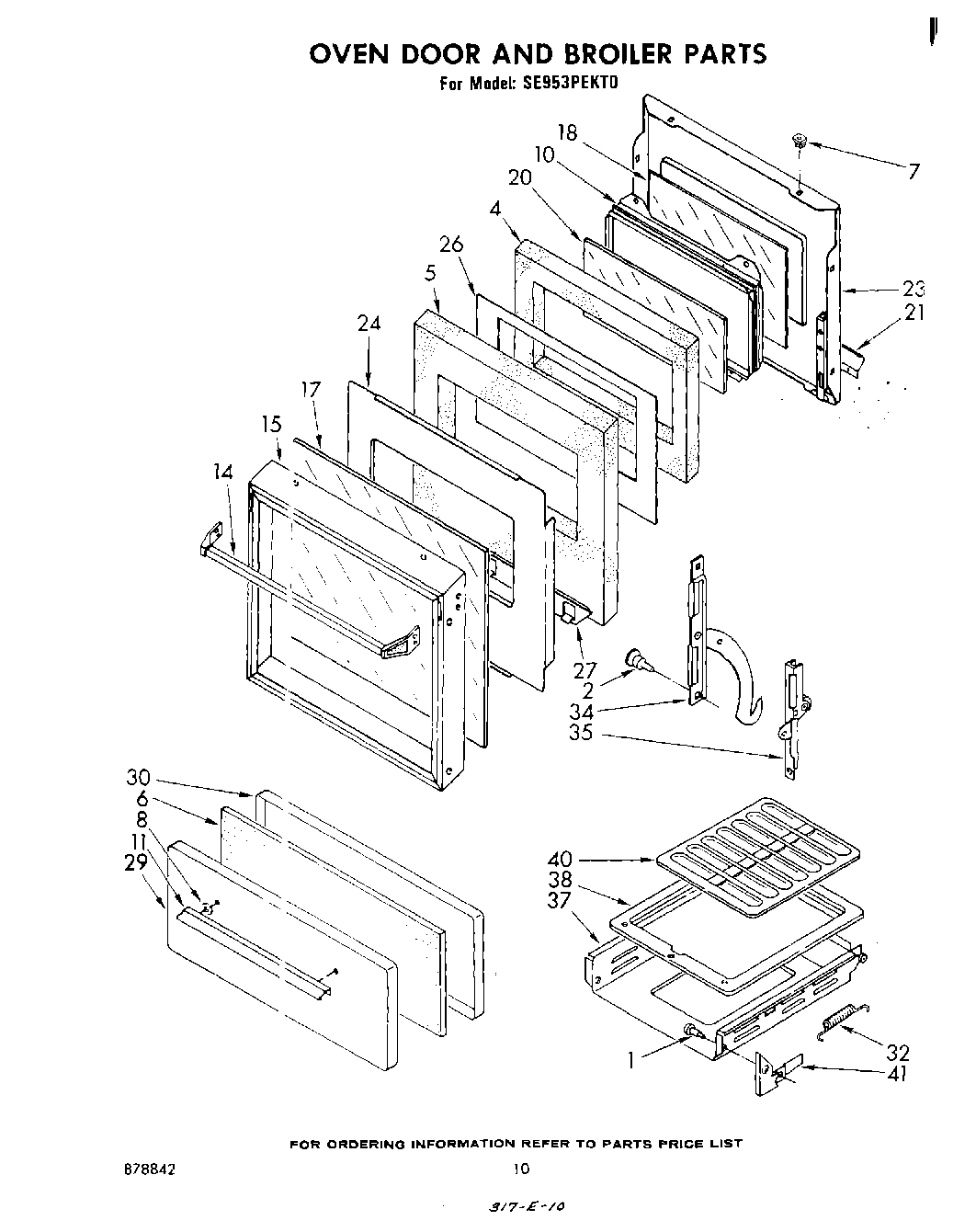 08 - OVEN DOOR AND BROILER