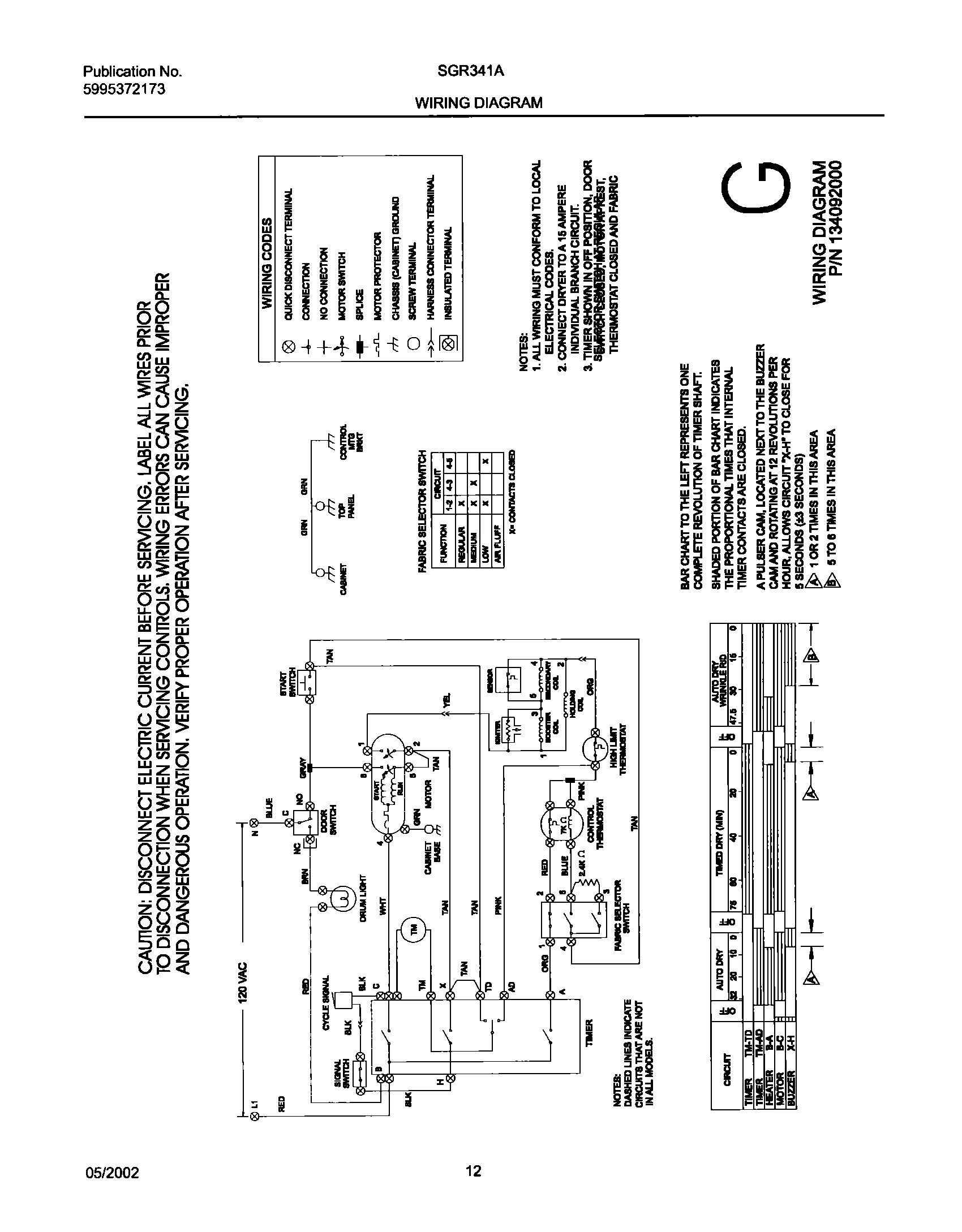 12 - 134092000 WIRING DIAGRAM