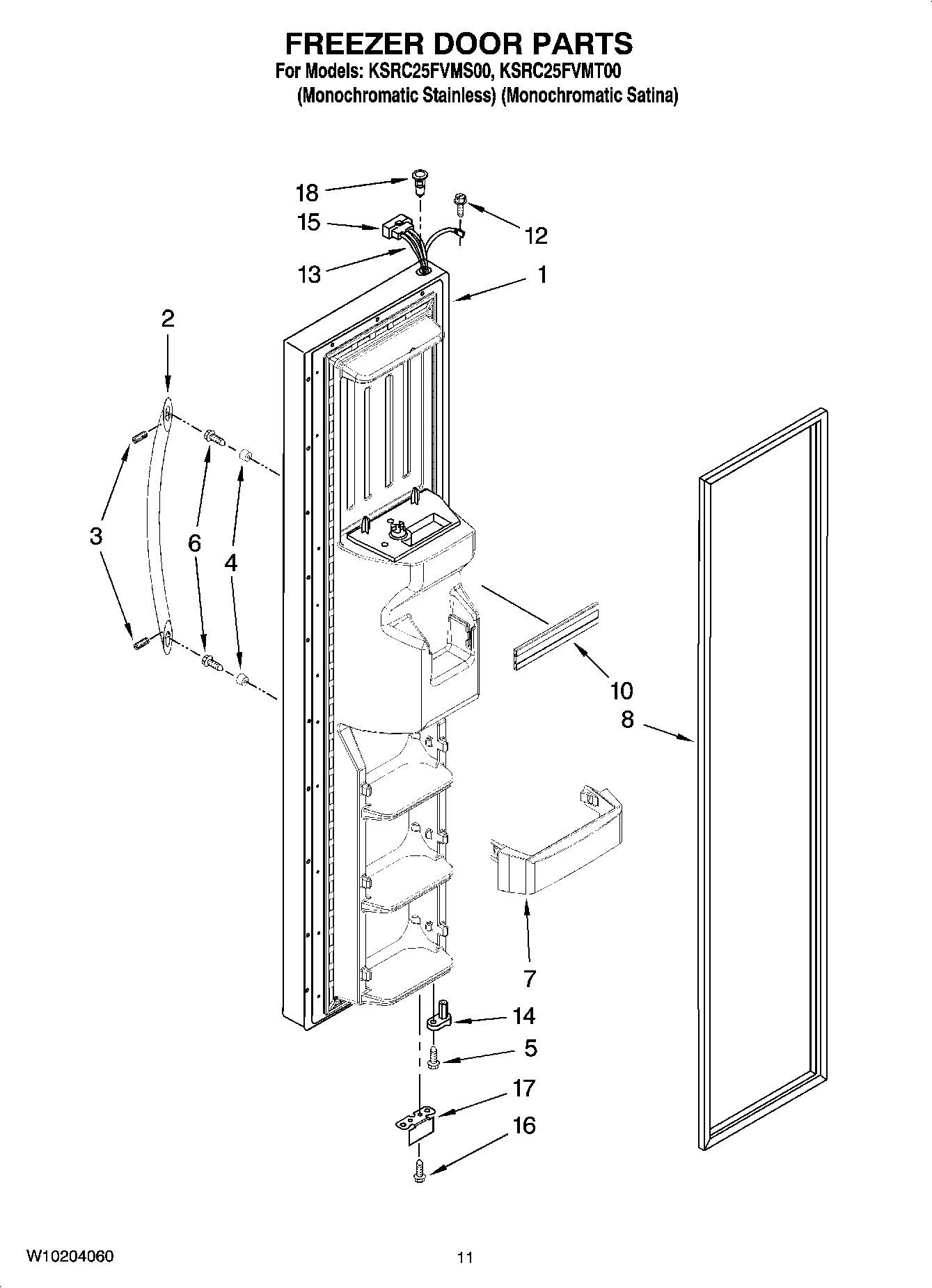 07 - FREEZER DOOR PARTS