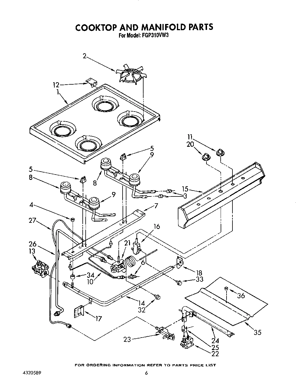05 - COOKTOP AND MANIFOLD, LIT/OPTIONAL