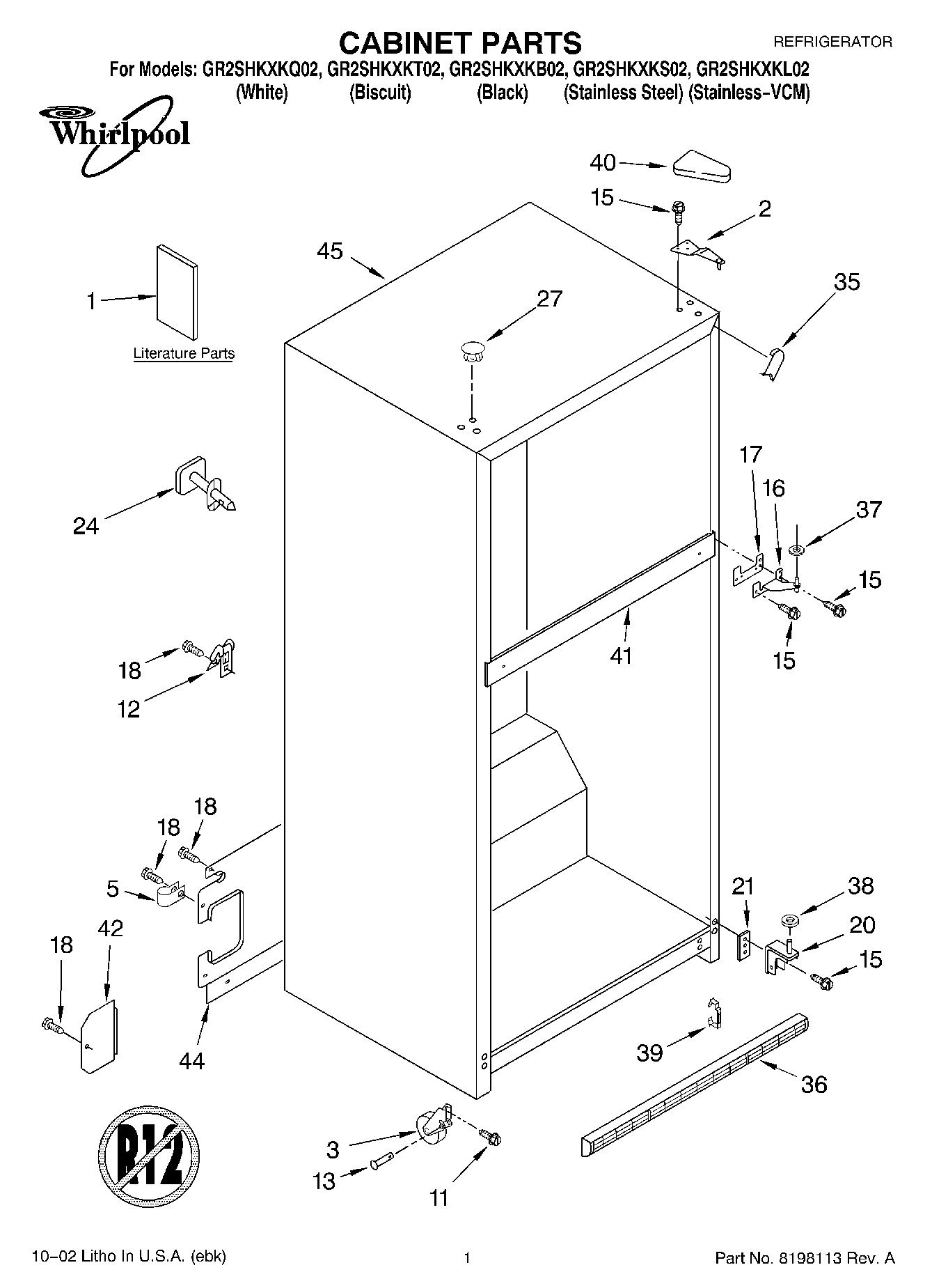 01 - CABINET, LITERATURE