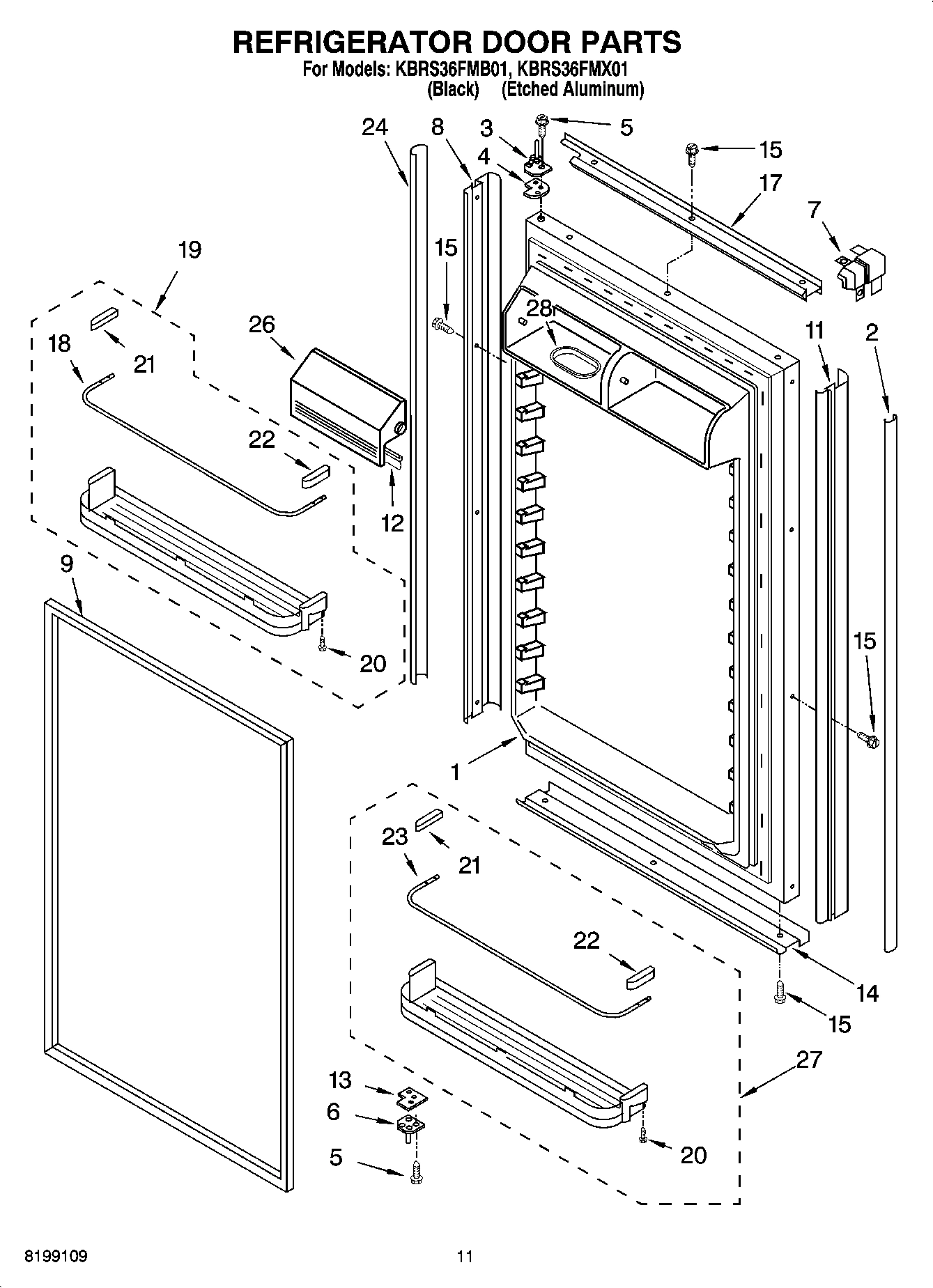 07 - REFRIGERATOR DOOR PARTS