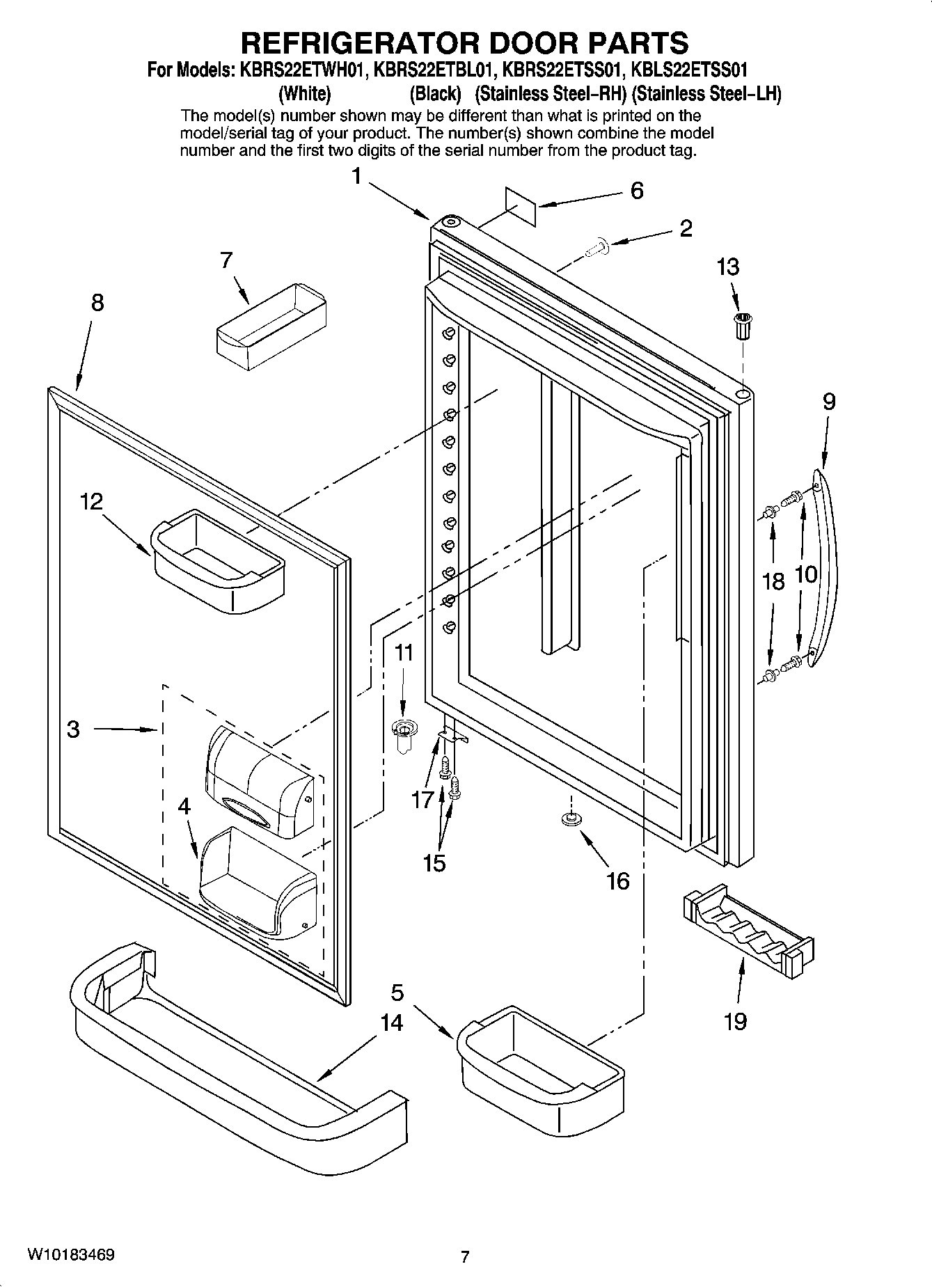 04 - REFRIGERATOR DOOR PARTS