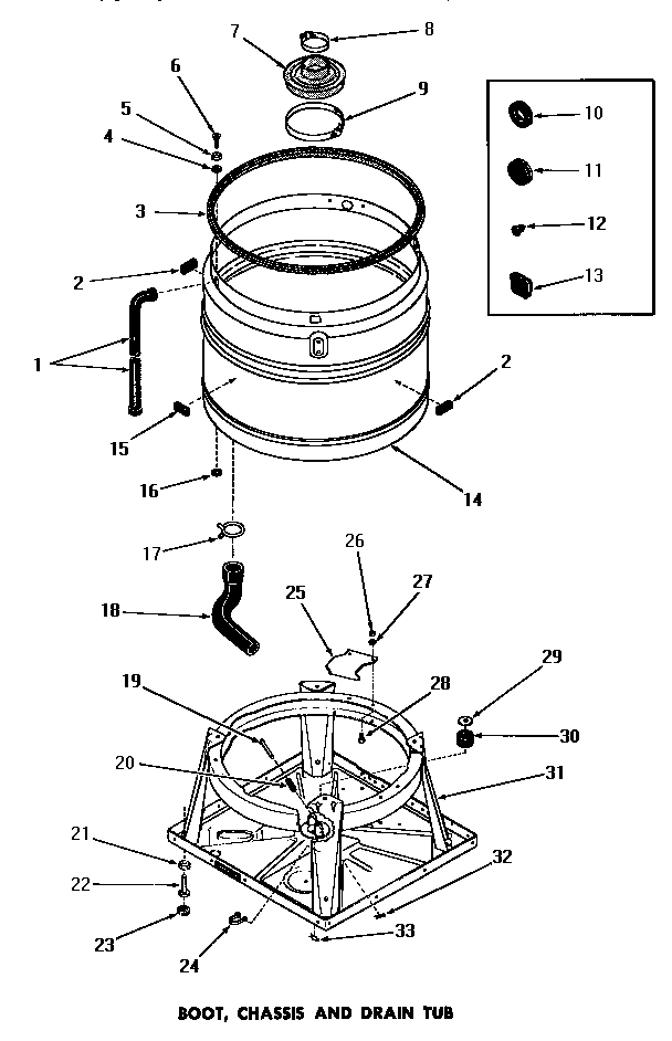 09 - BOOT, CHASSIS & DRAIN TUB