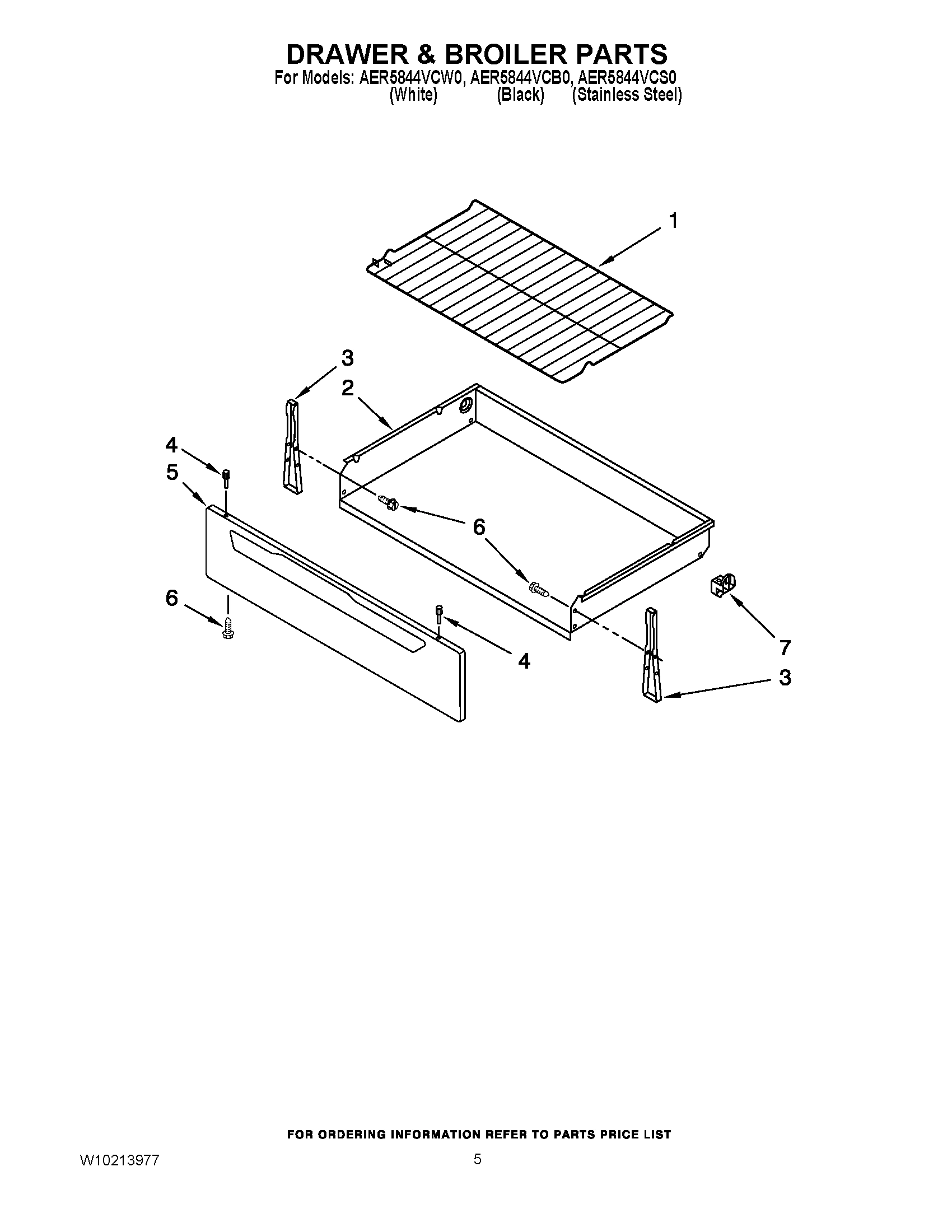 04 - DRAWER & BROILER PARTS