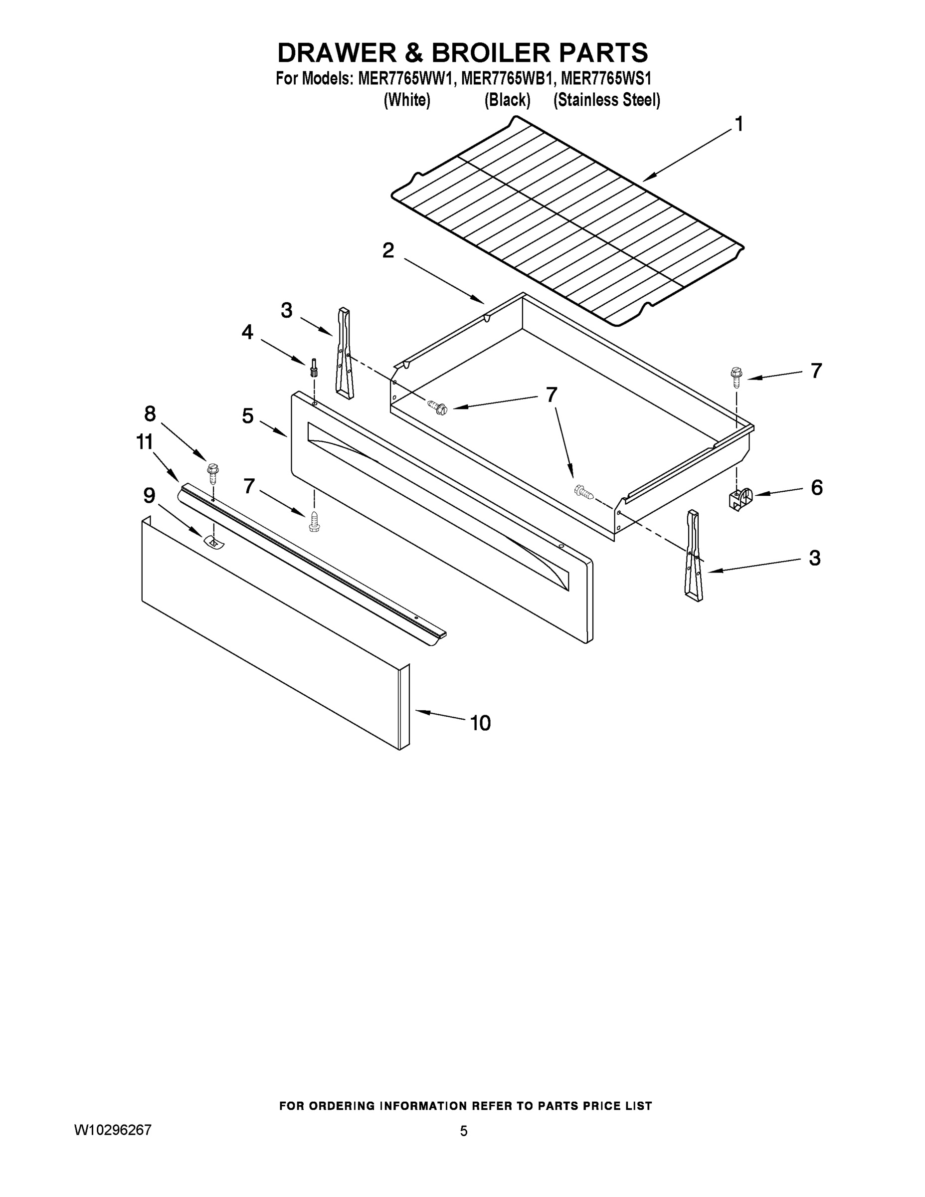04 - DRAWER & BROILER PARTS