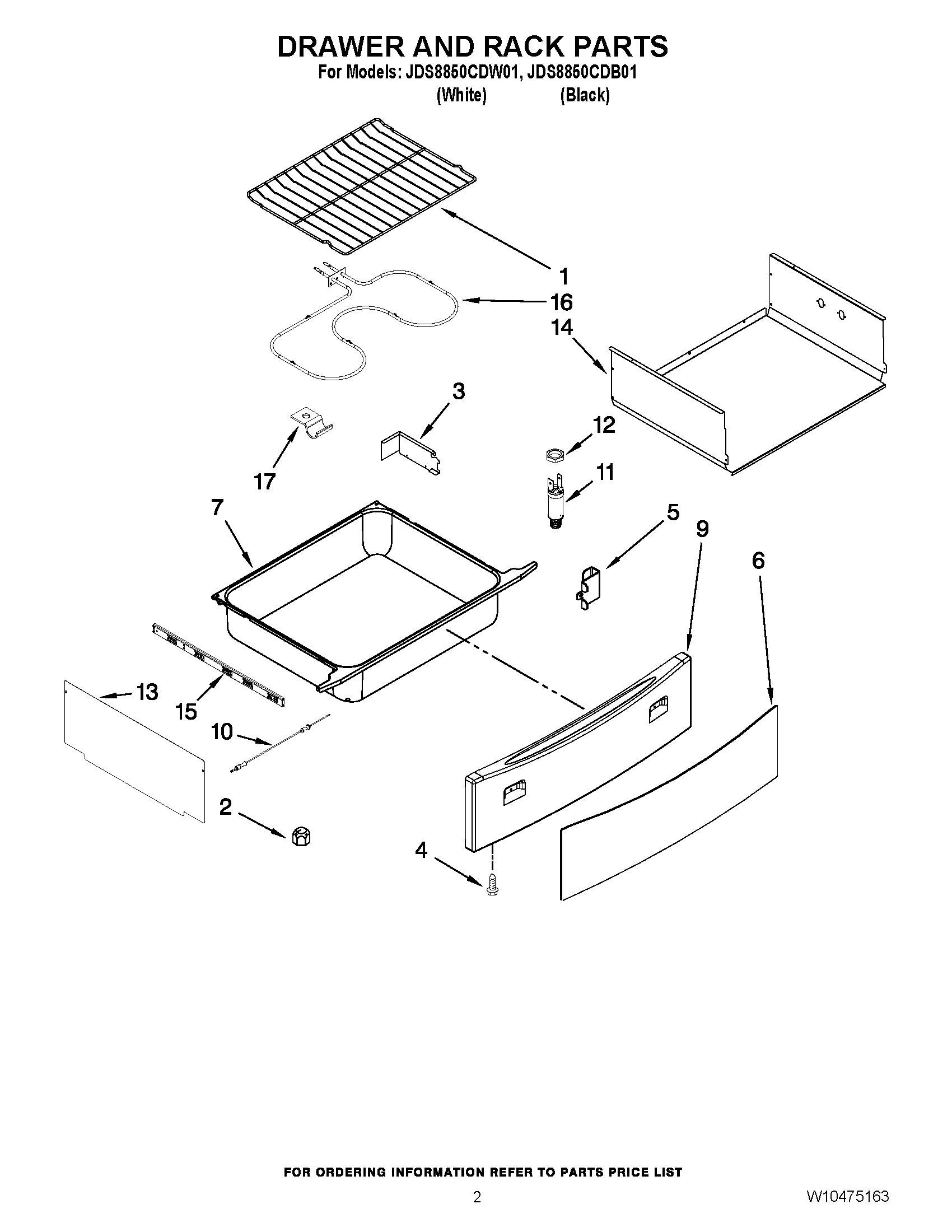 02 - DRAWER AND RACK PARTS
