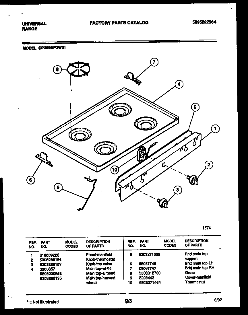 03 - COOKTOP PARTS