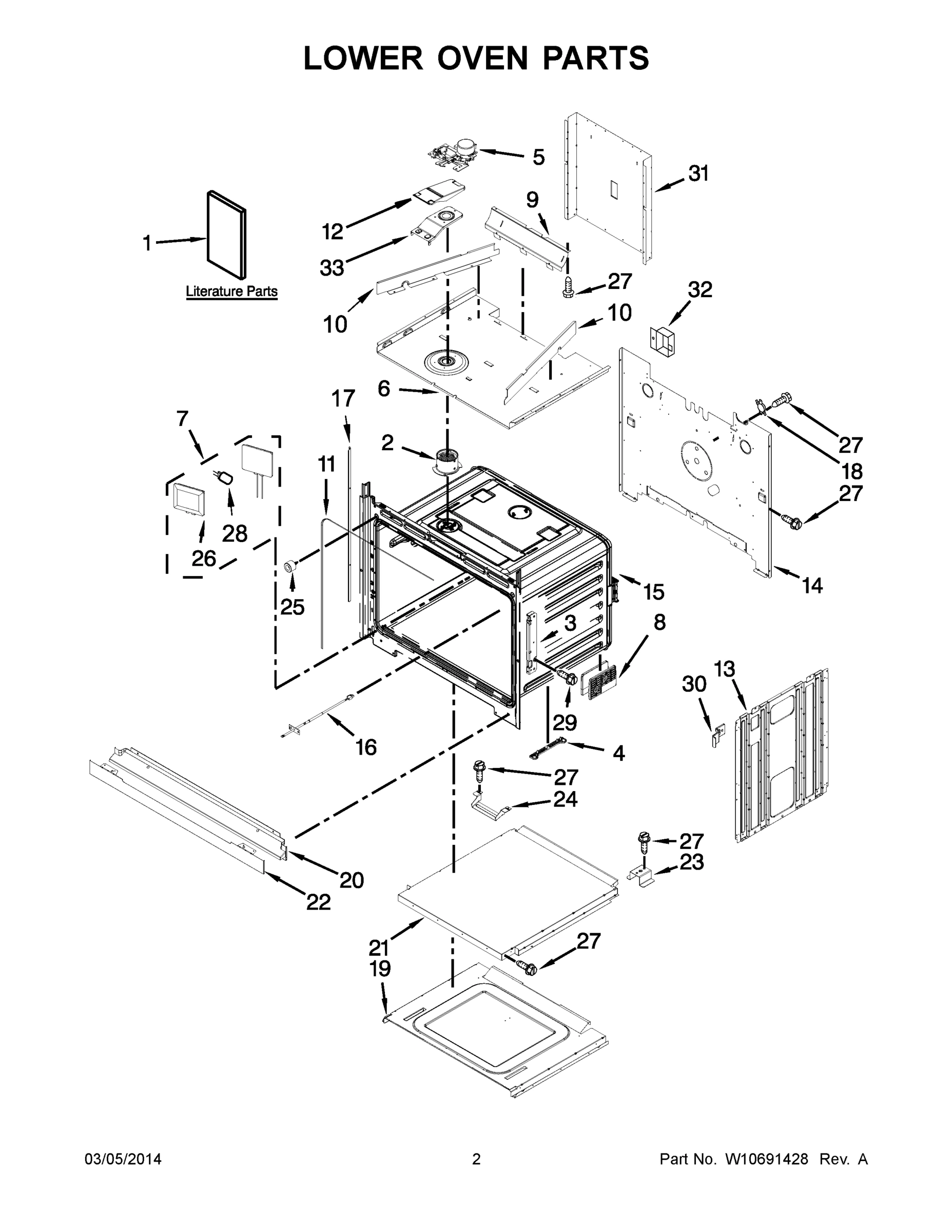 02 - LOWER OVEN PARTS