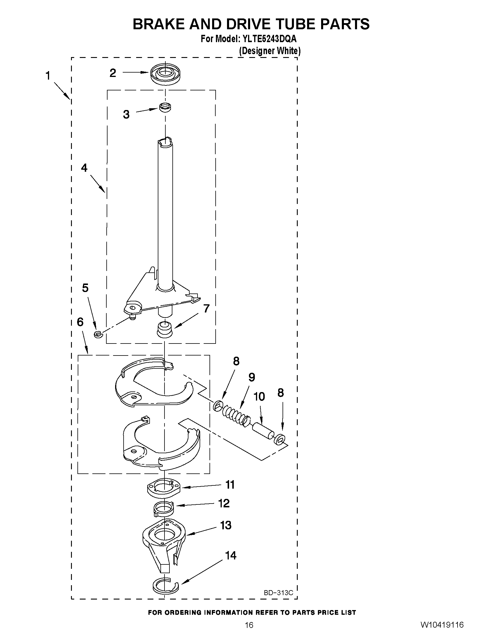 13 - BRAKE AND DRIVE TUBE PARTS