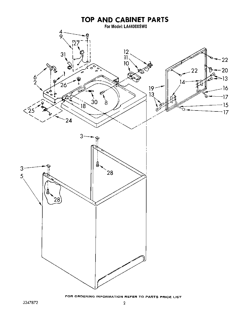 02 - TOP AND CABINET, LIT/OPTIONAL