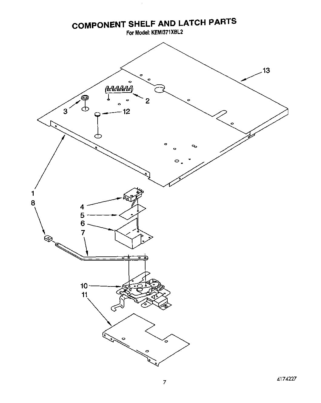 06 - COMPONENT SHELF AND LATCH