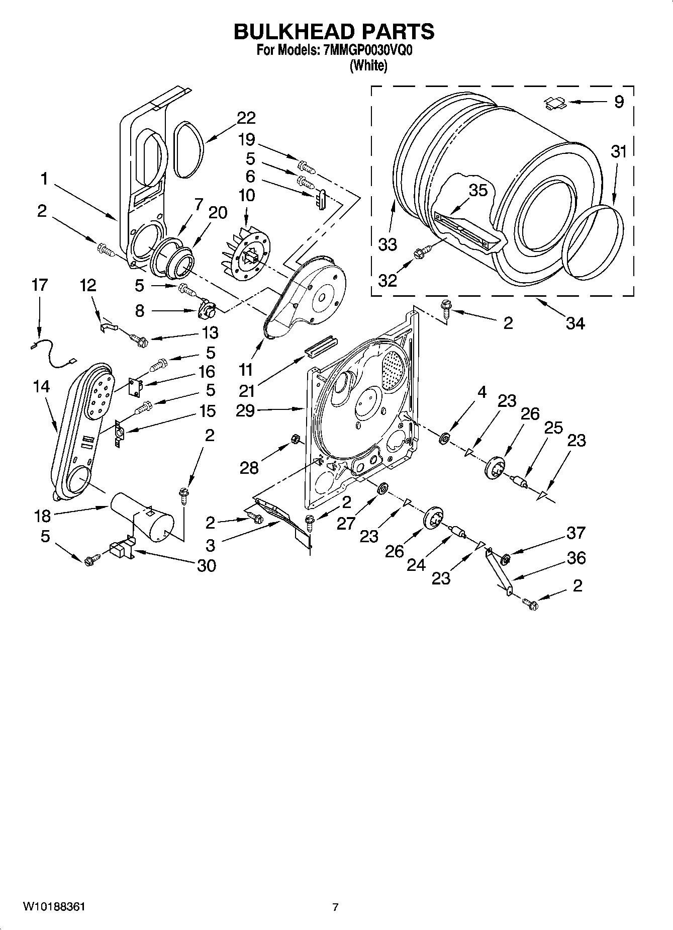 04 - BULKHEAD PARTS, OPTIONAL PARTS (NOT INCLUDED)