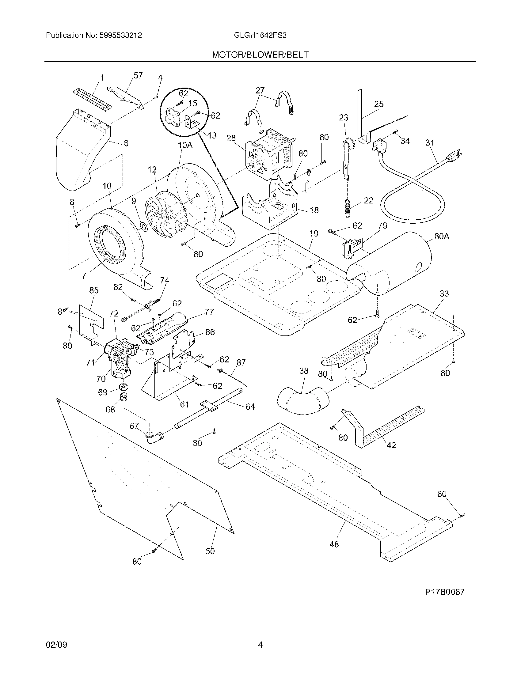 05 - MOTOR/BLOWER/BELT
