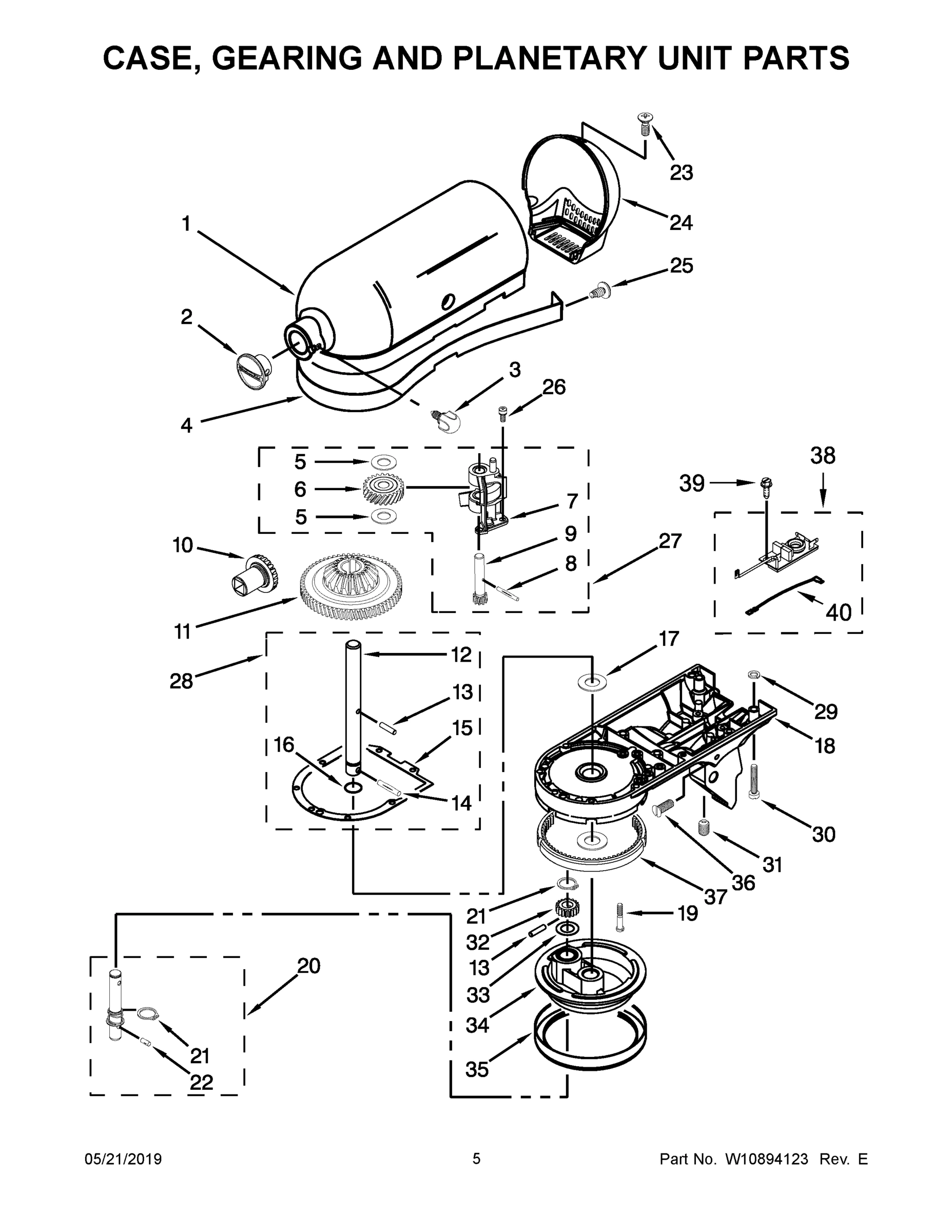 03 - CASE, GEARING AND PLANETARY UNIT PARTS