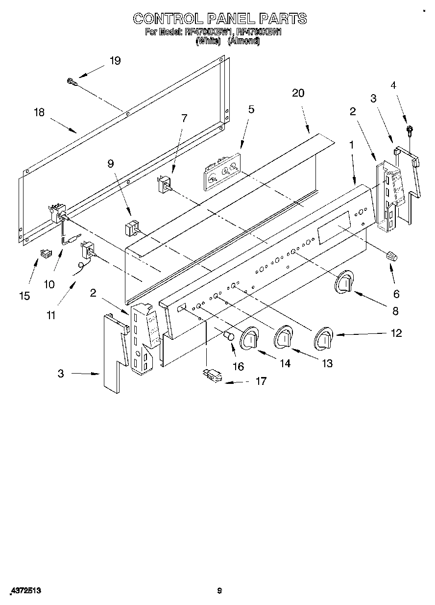05 - CONTROL PANEL, LIT/OPTIONAL