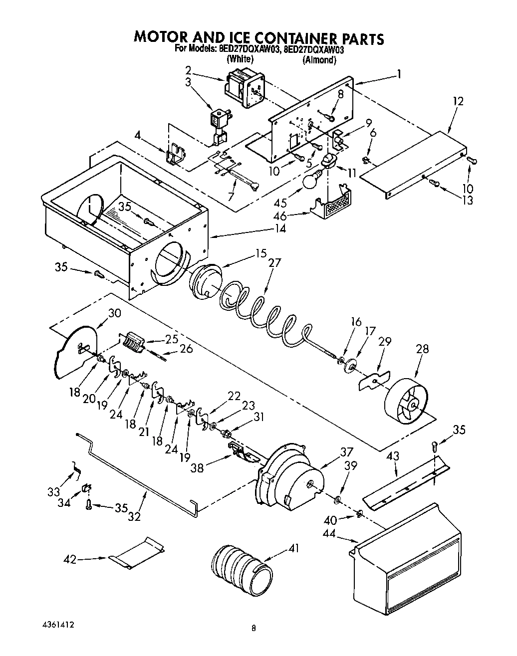 06 - MOTOR AND ICE CONTAINER