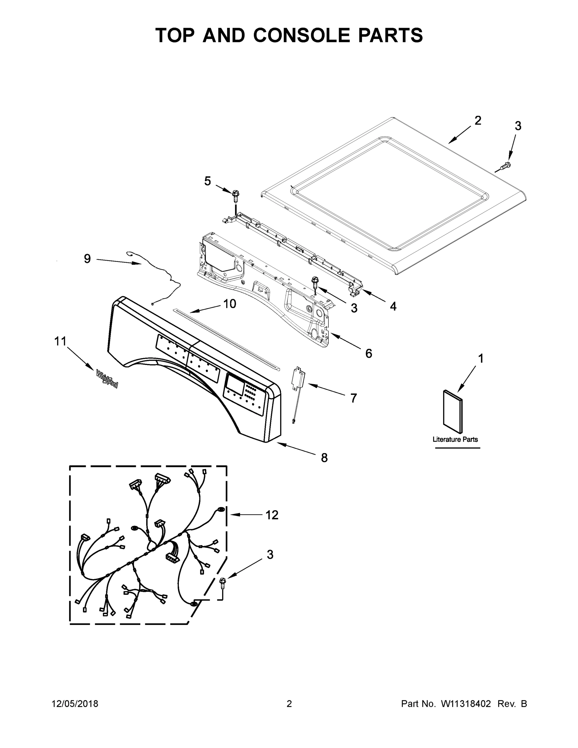 02 - TOP AND CONSOLE PARTS