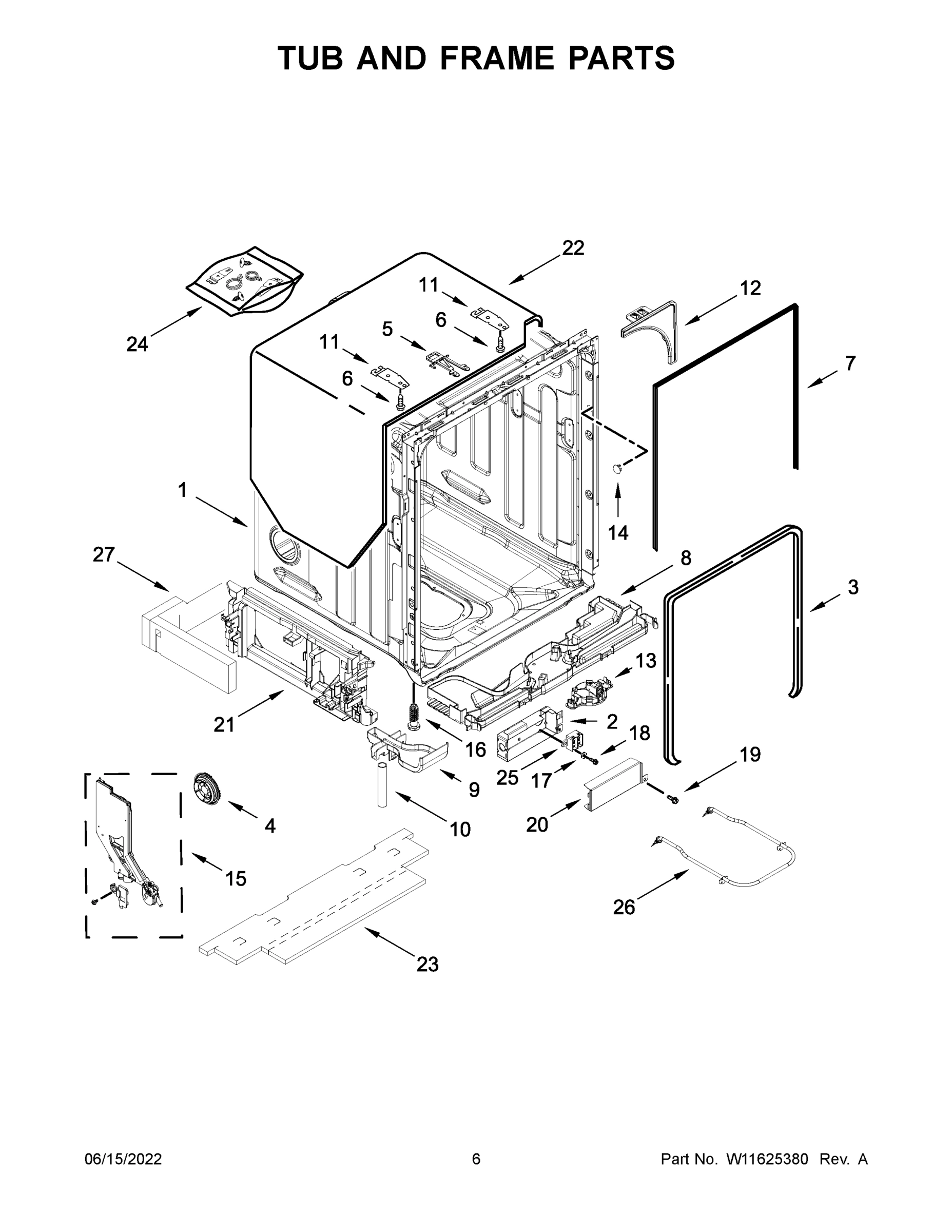 04 - TUB AND FRAME PARTS
